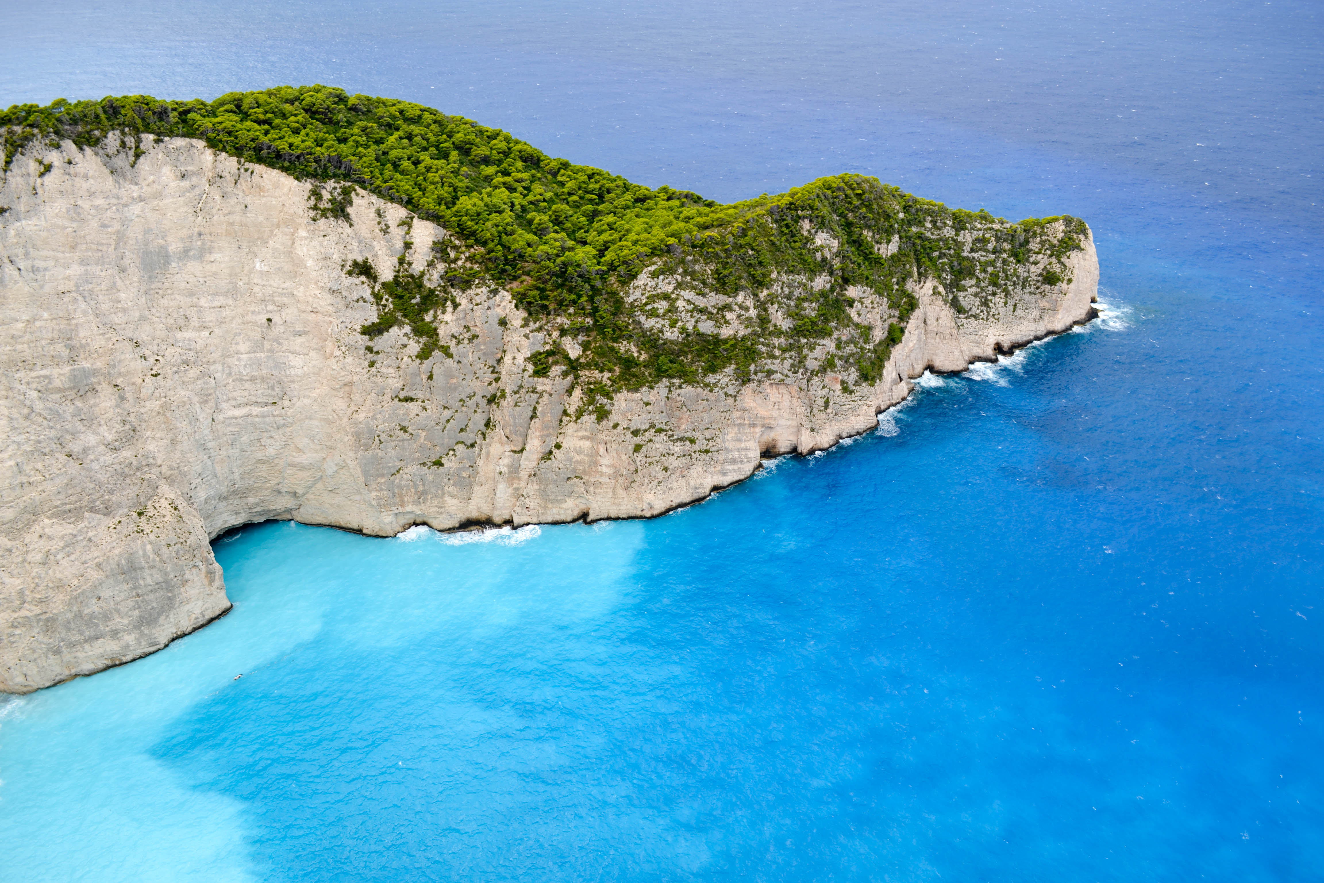 Island Rocks Sea Water Aerial-view