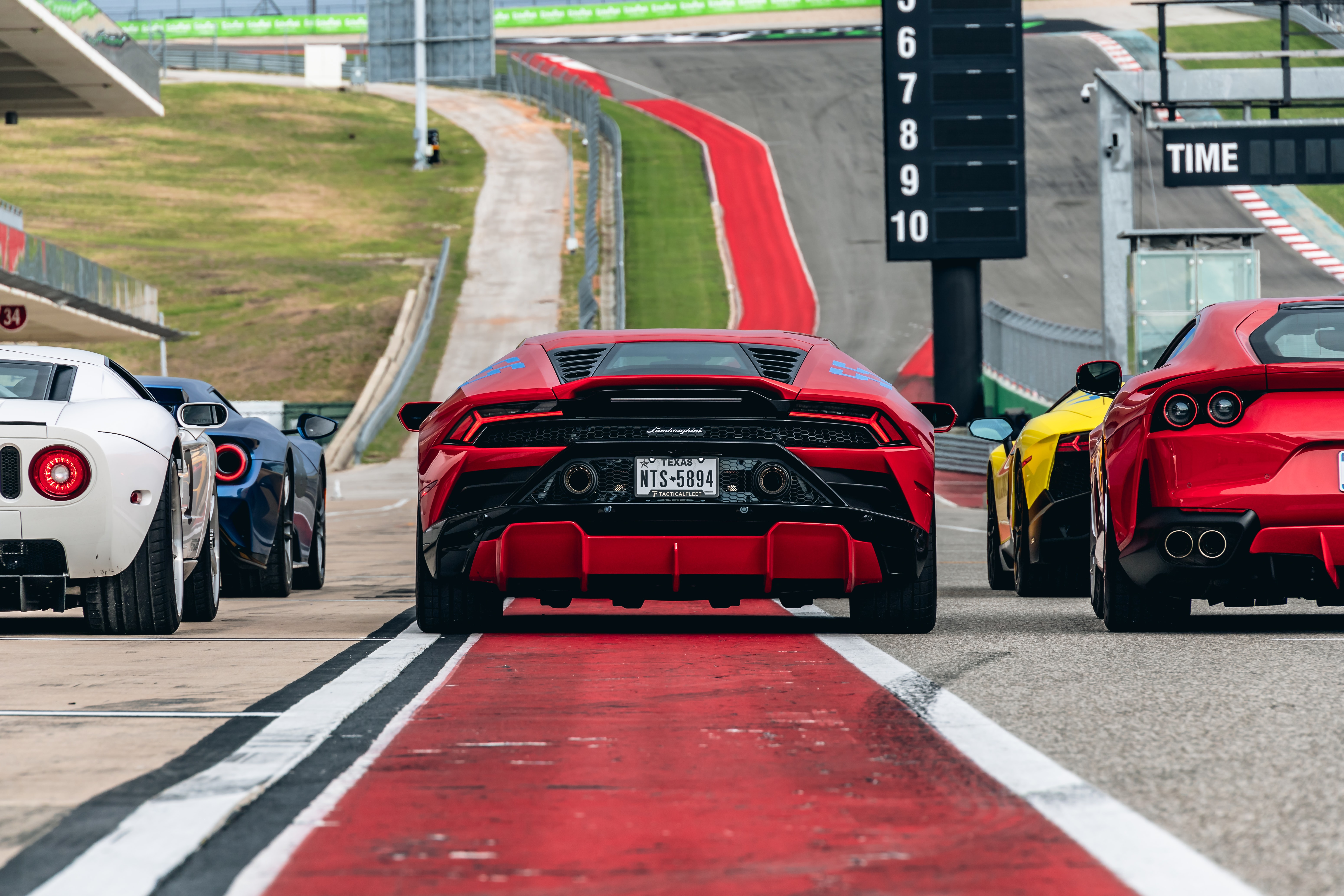 Lamborghini Car Red Race Track