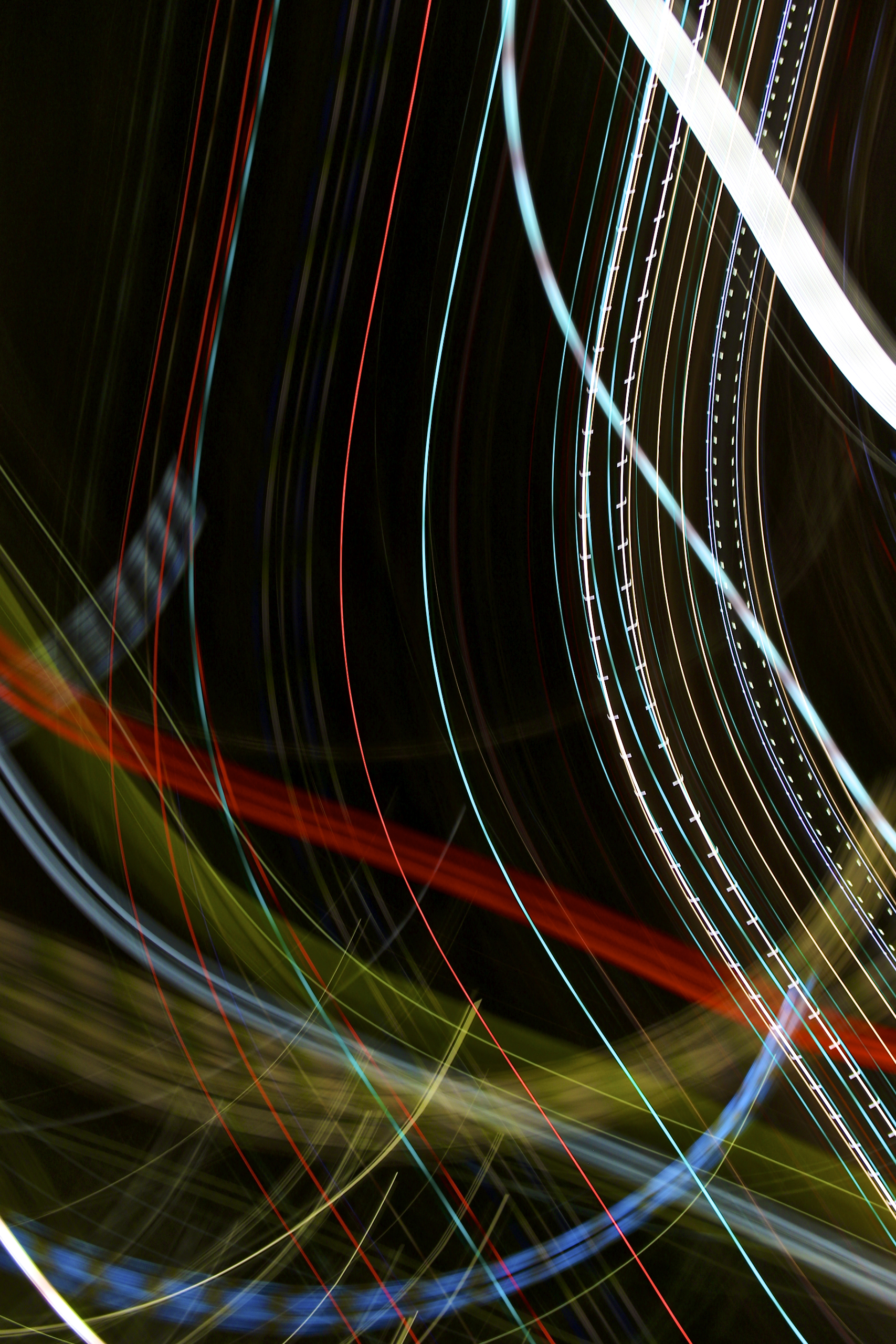 Light Lines Long-exposure Freezelight Colorful Abstraction