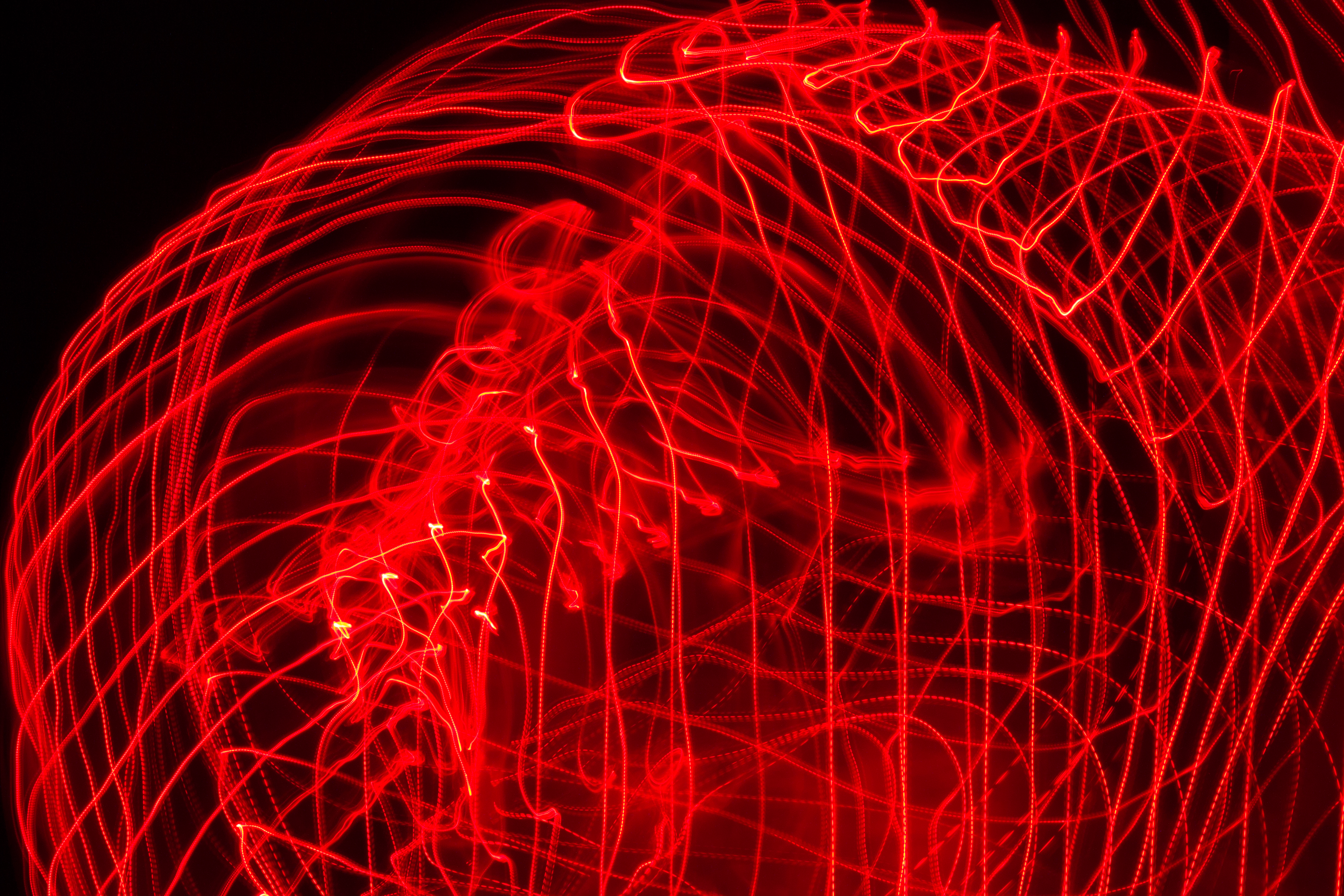 Light Lines Long-exposure Freezelight Red Abstraction