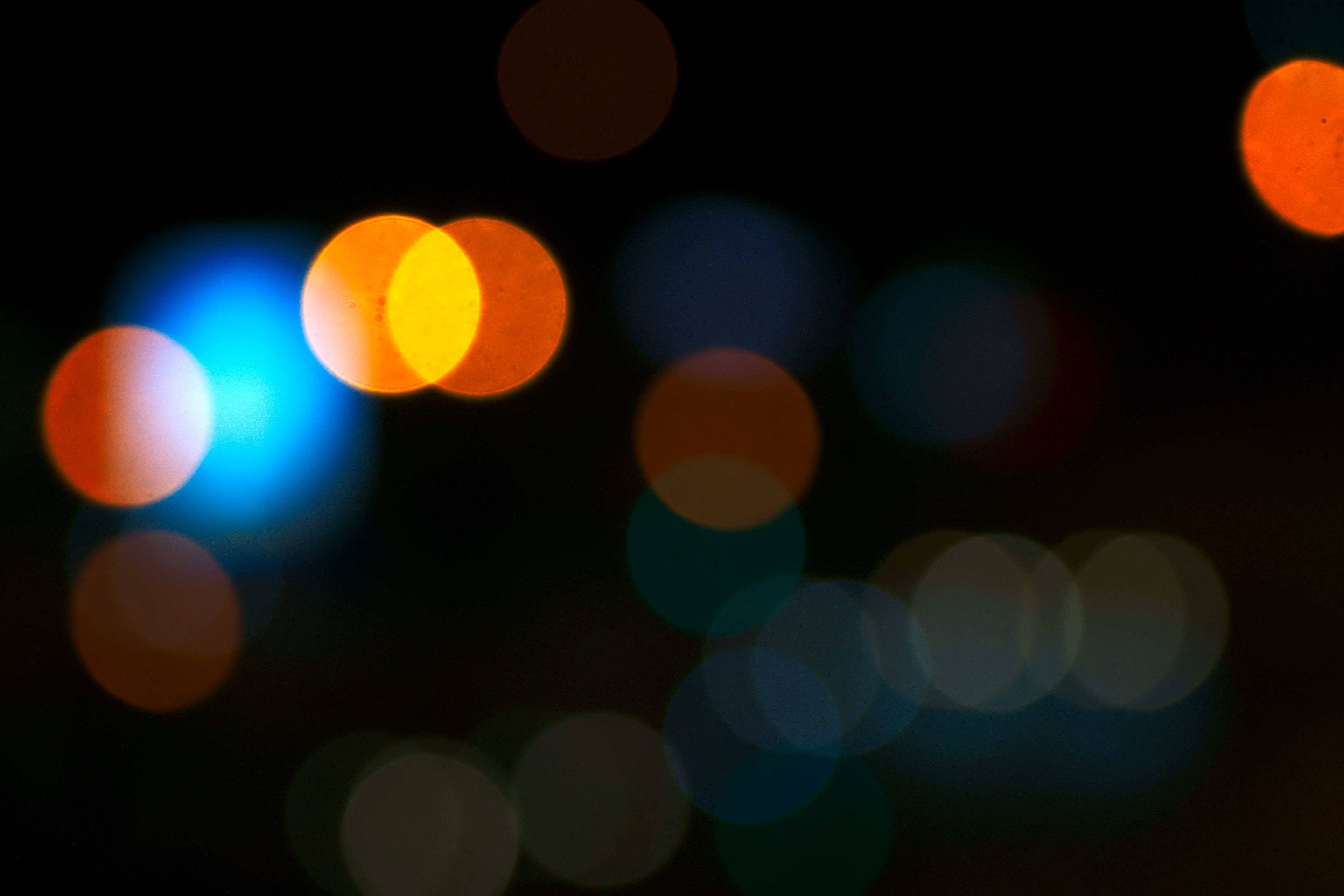 Lights Glare Bokeh Macro Night Dark