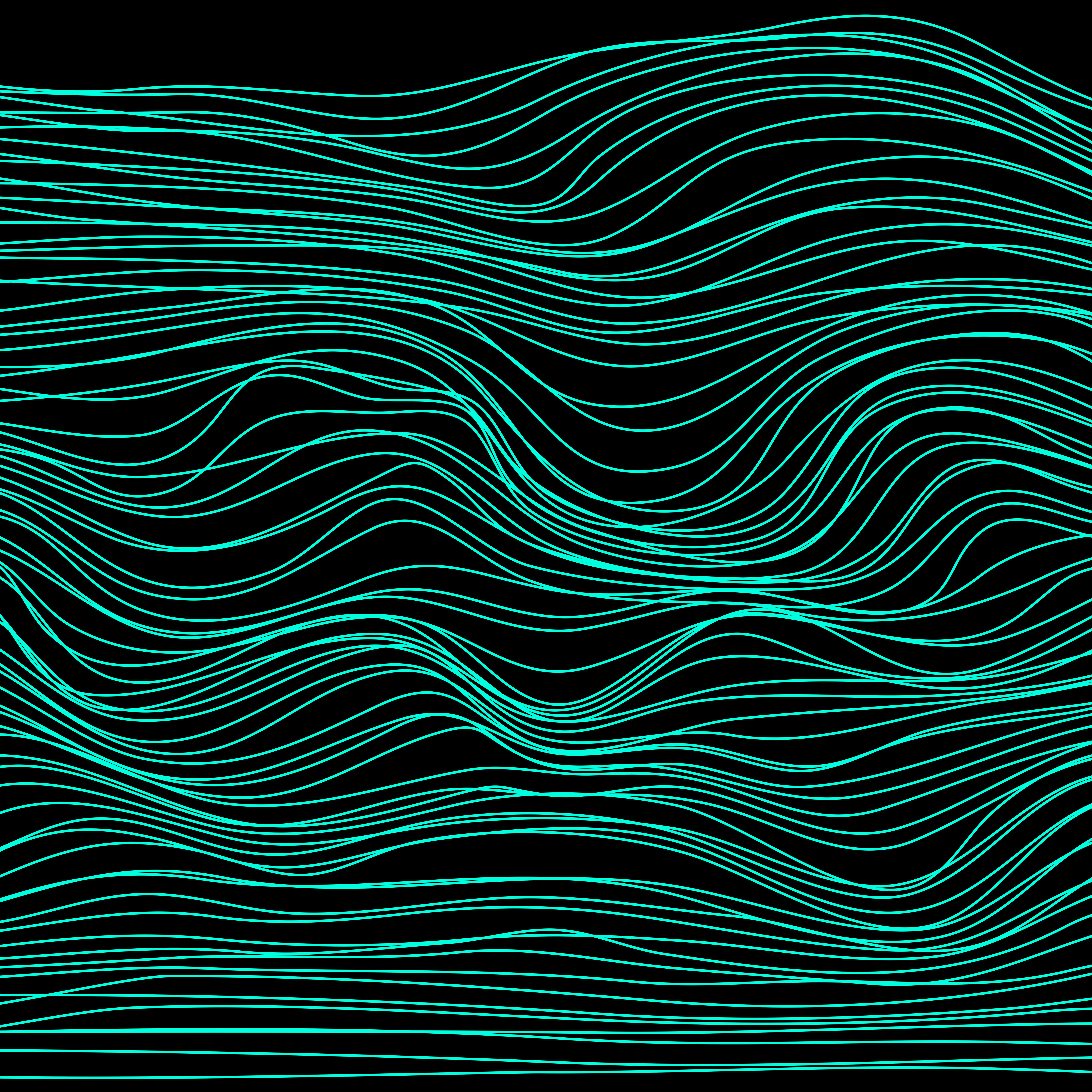 Lines Waves Abstraction Blue