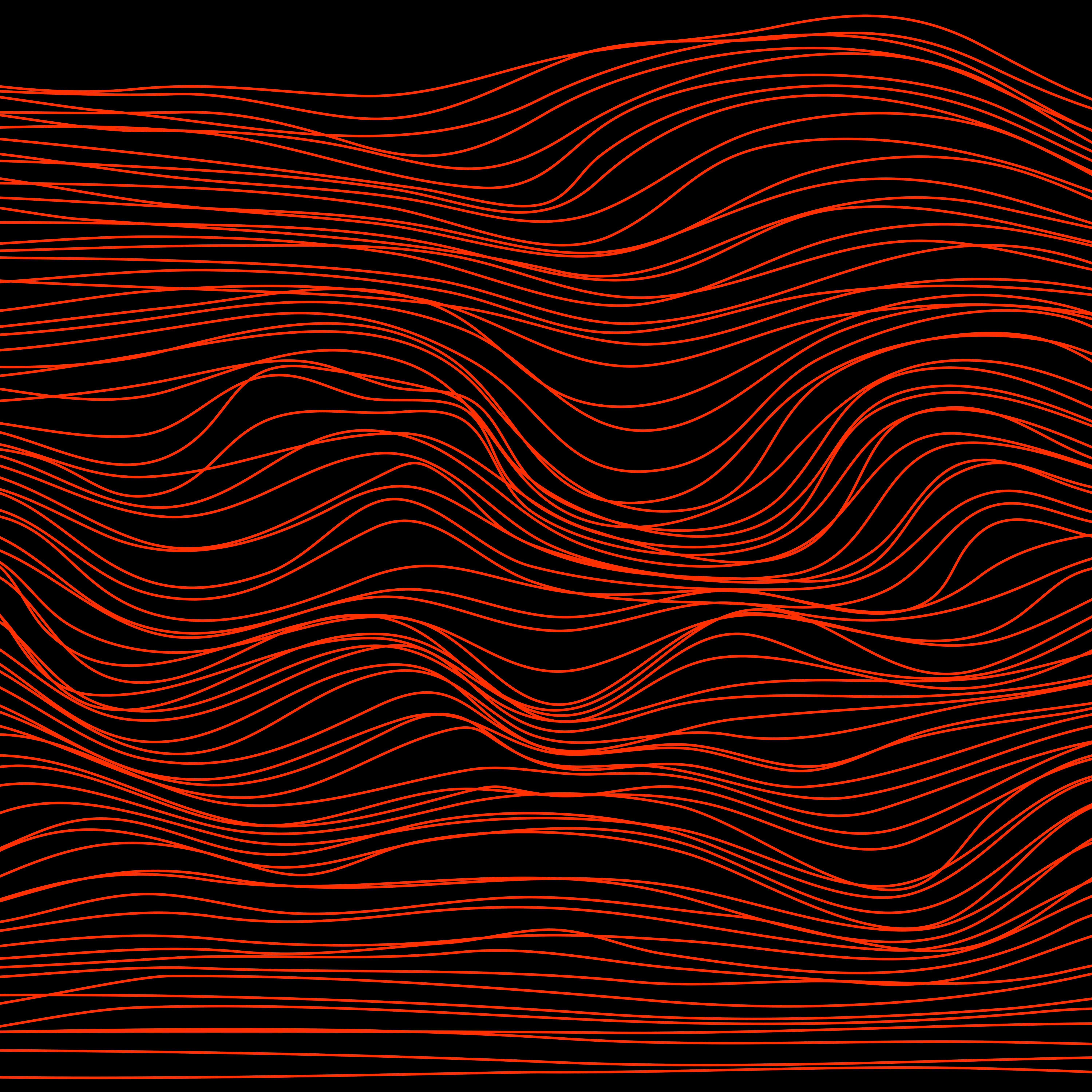 Lines Waves Distortion Red Abstraction