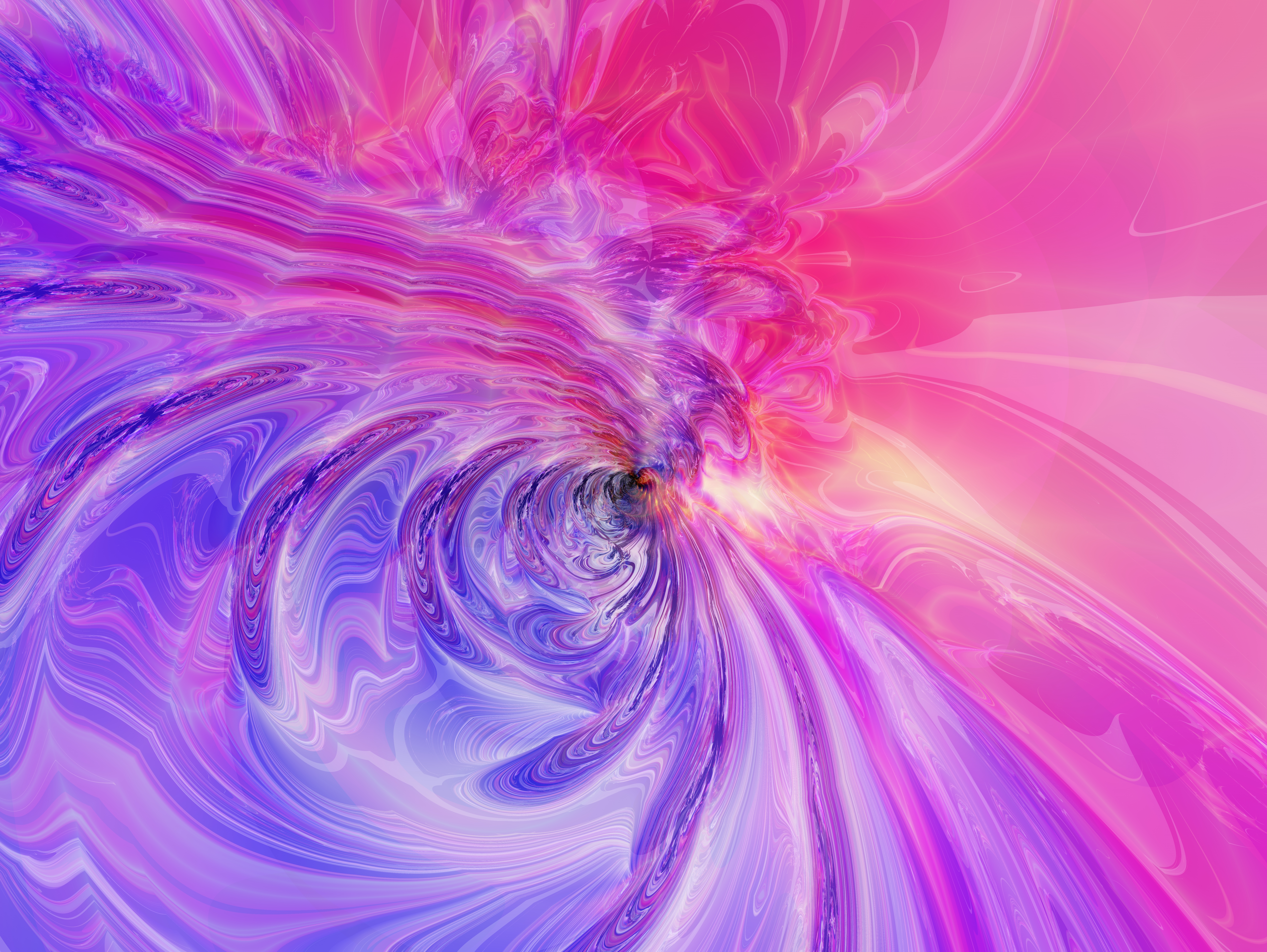 Liquid Waves Abstraction Purple