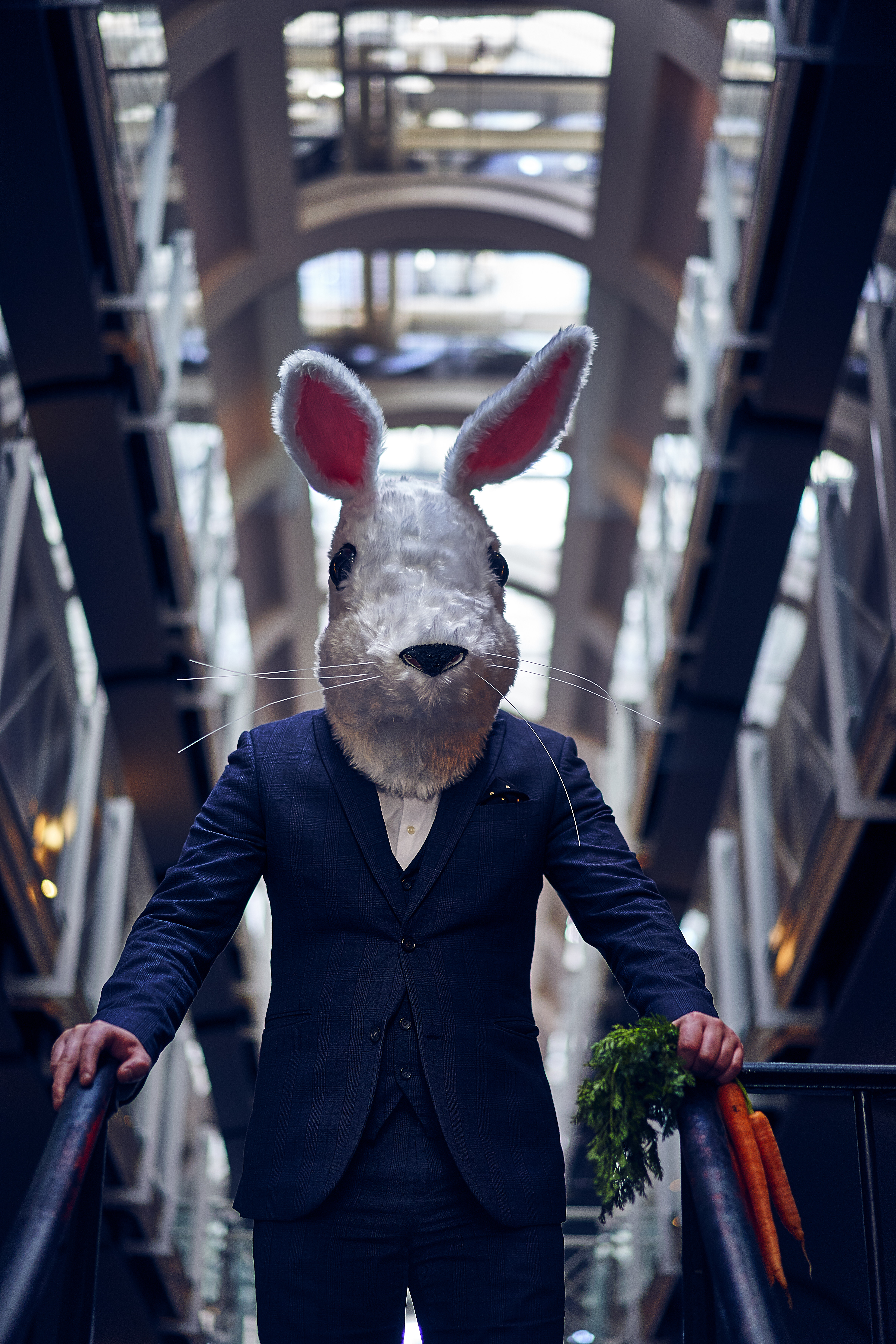 Man Mask Hare Costume