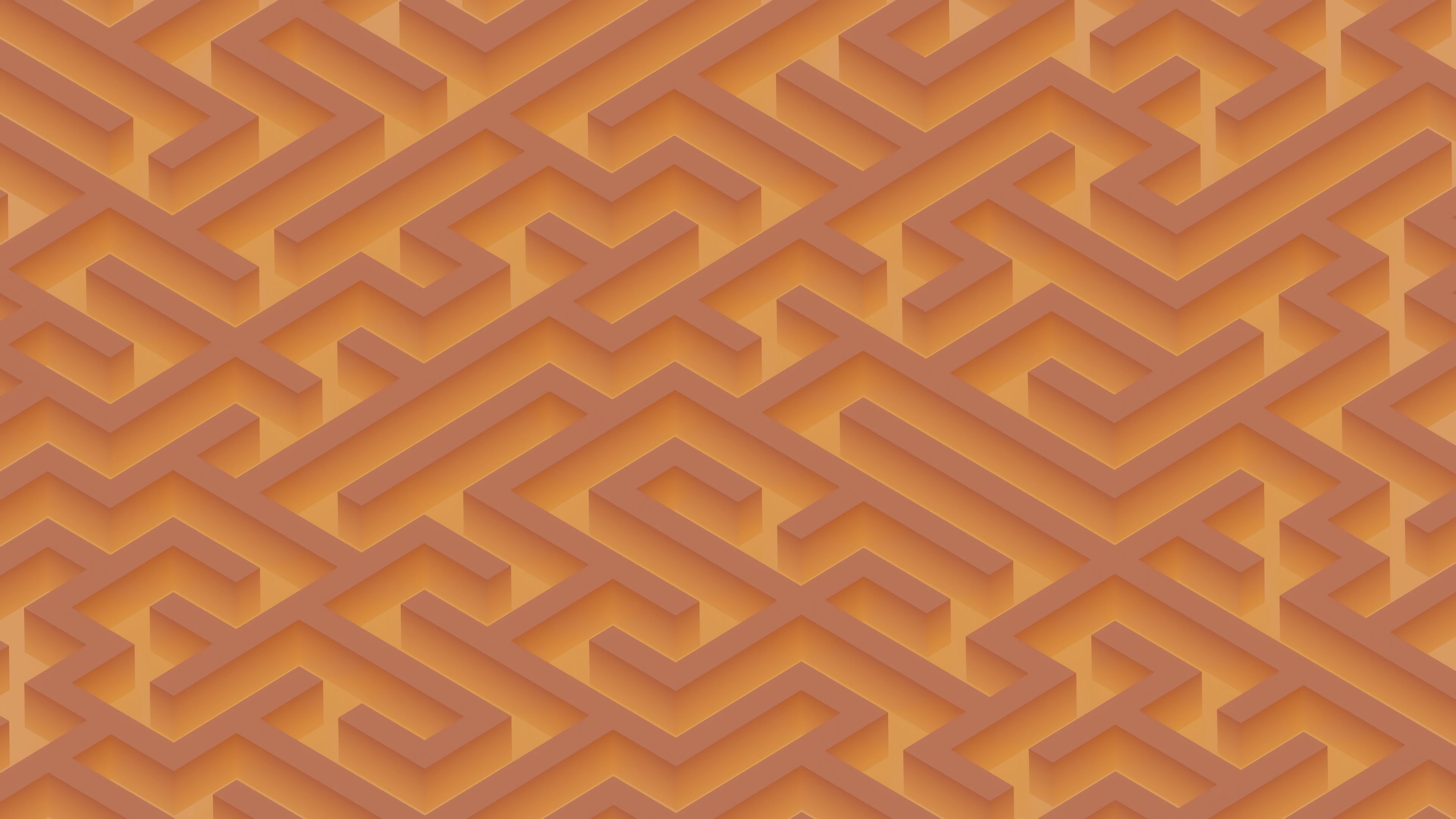 Maze Lines Pattern Abstraction