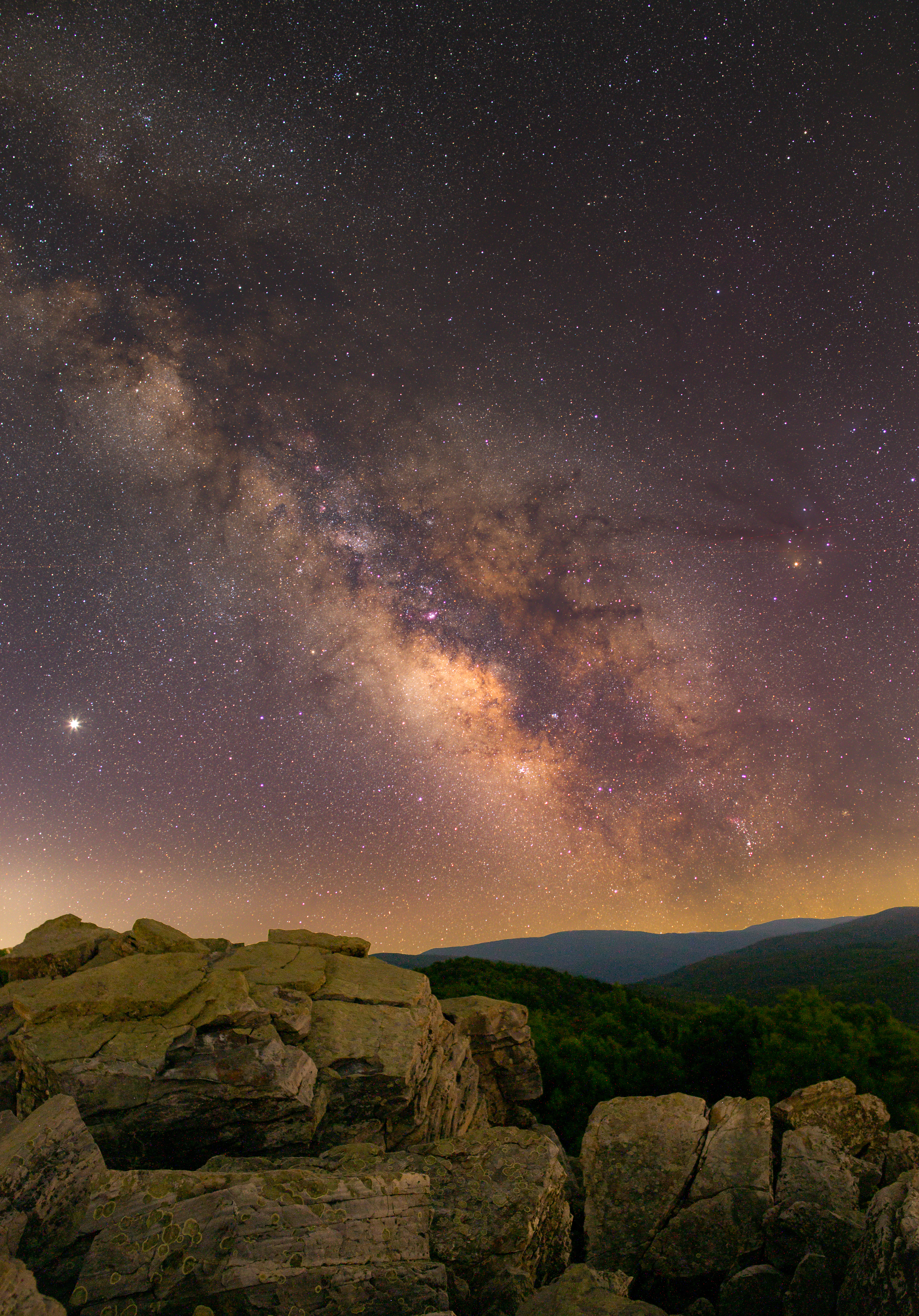 Milky-way Stars Sky Night Landscape Nature