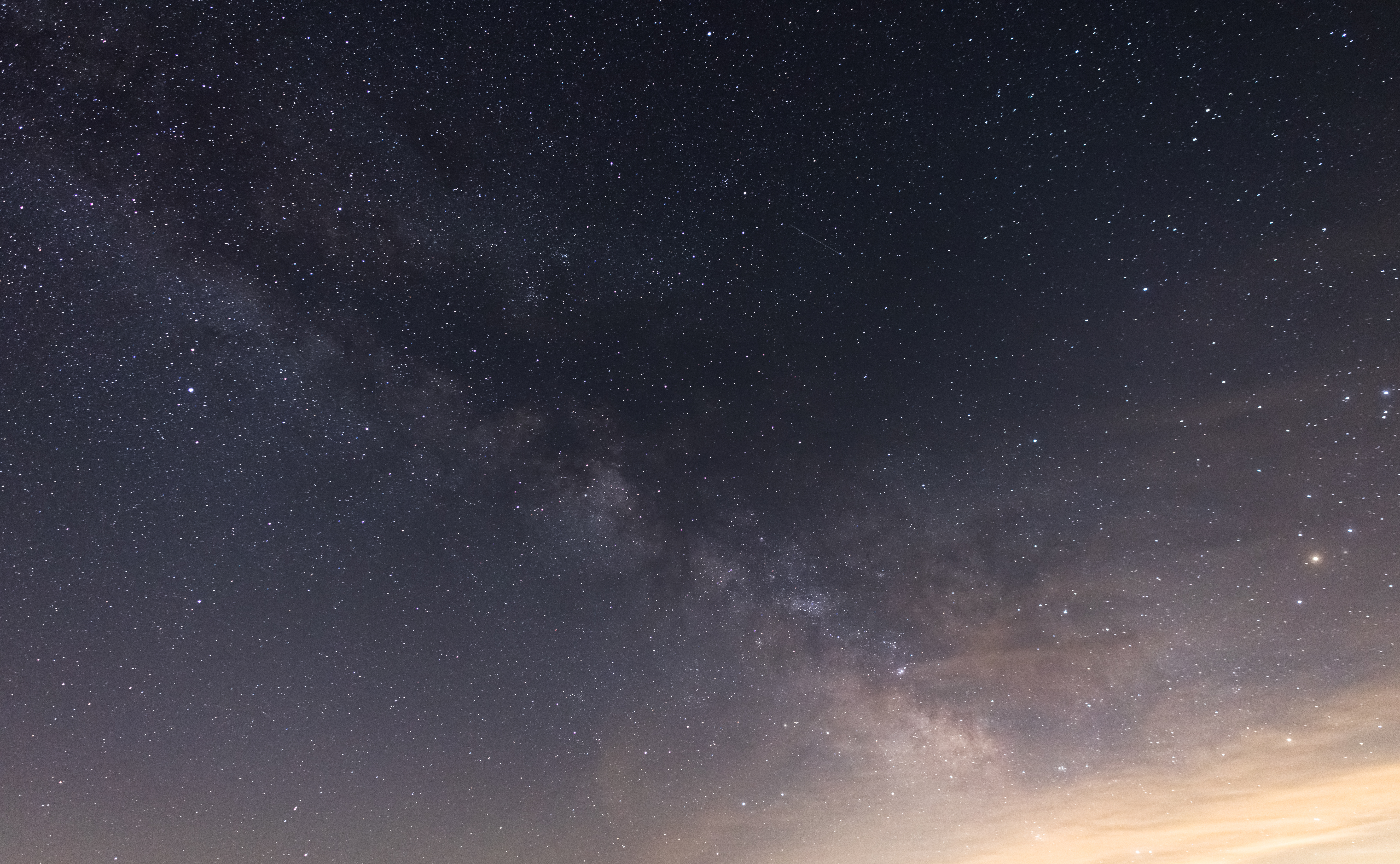 Milky-way Stars Sky Night Space