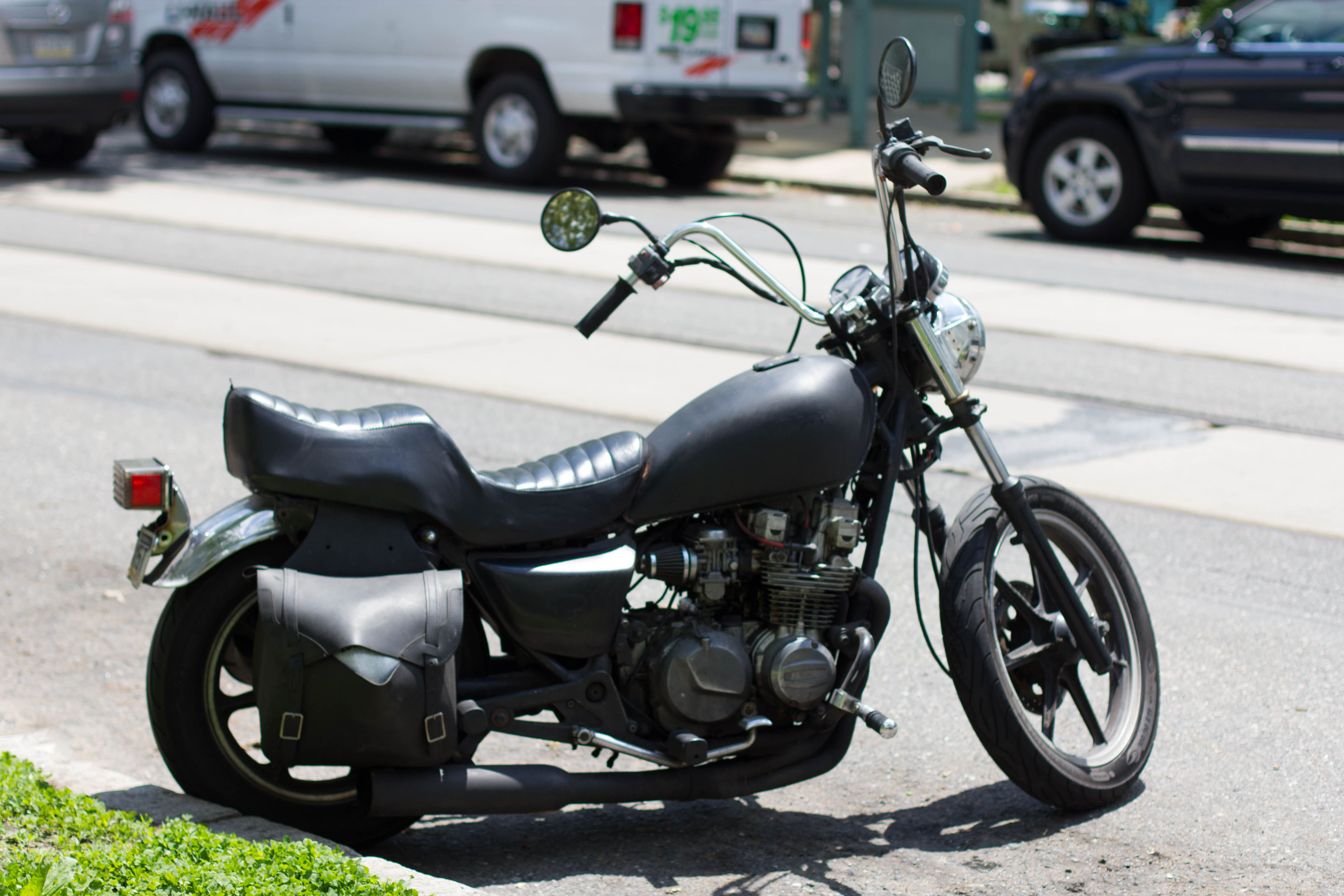 Motorcycle Bike Black Moto Parking