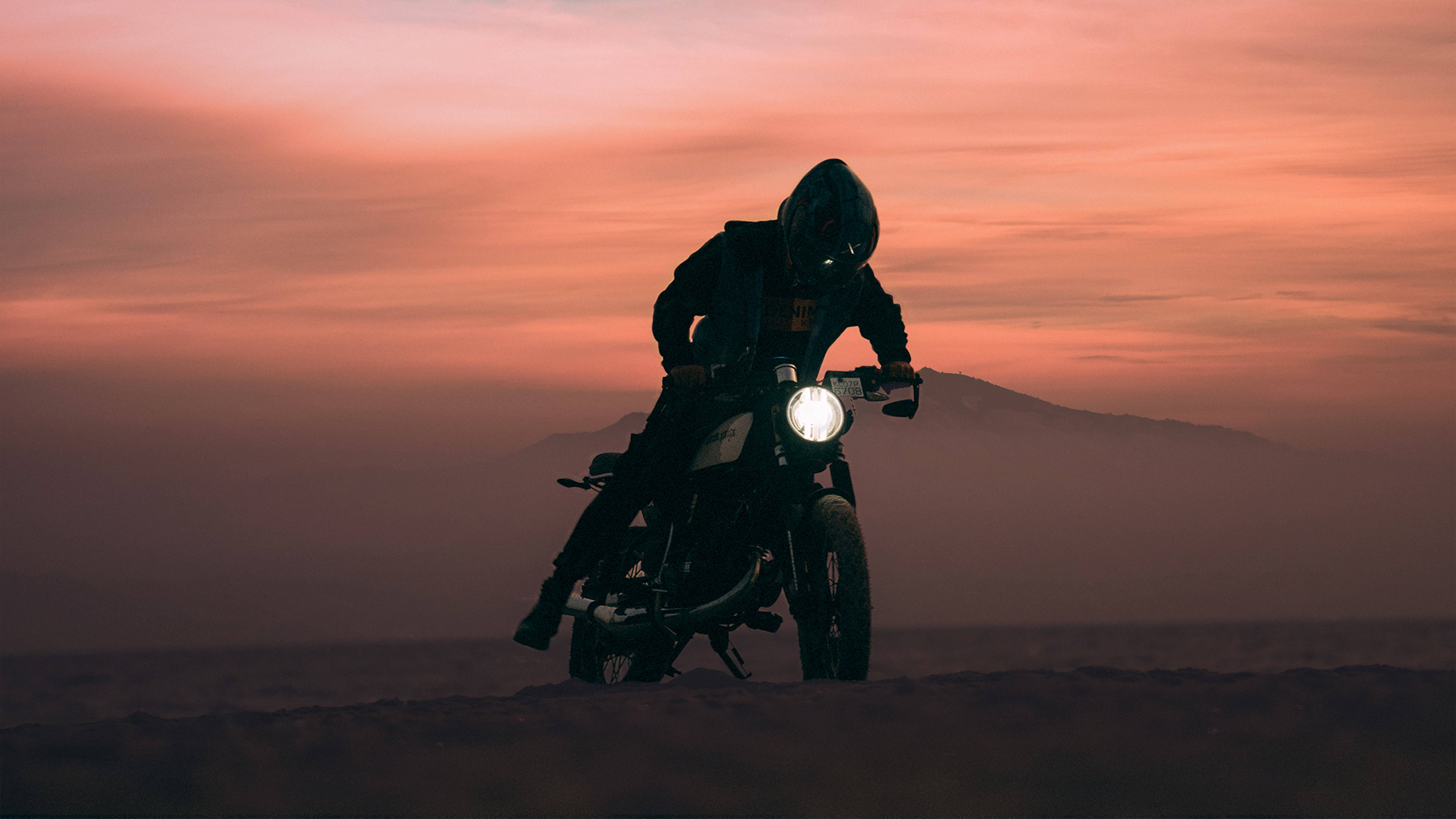 Motorcycle Motorcyclist Bike Moto Dusk