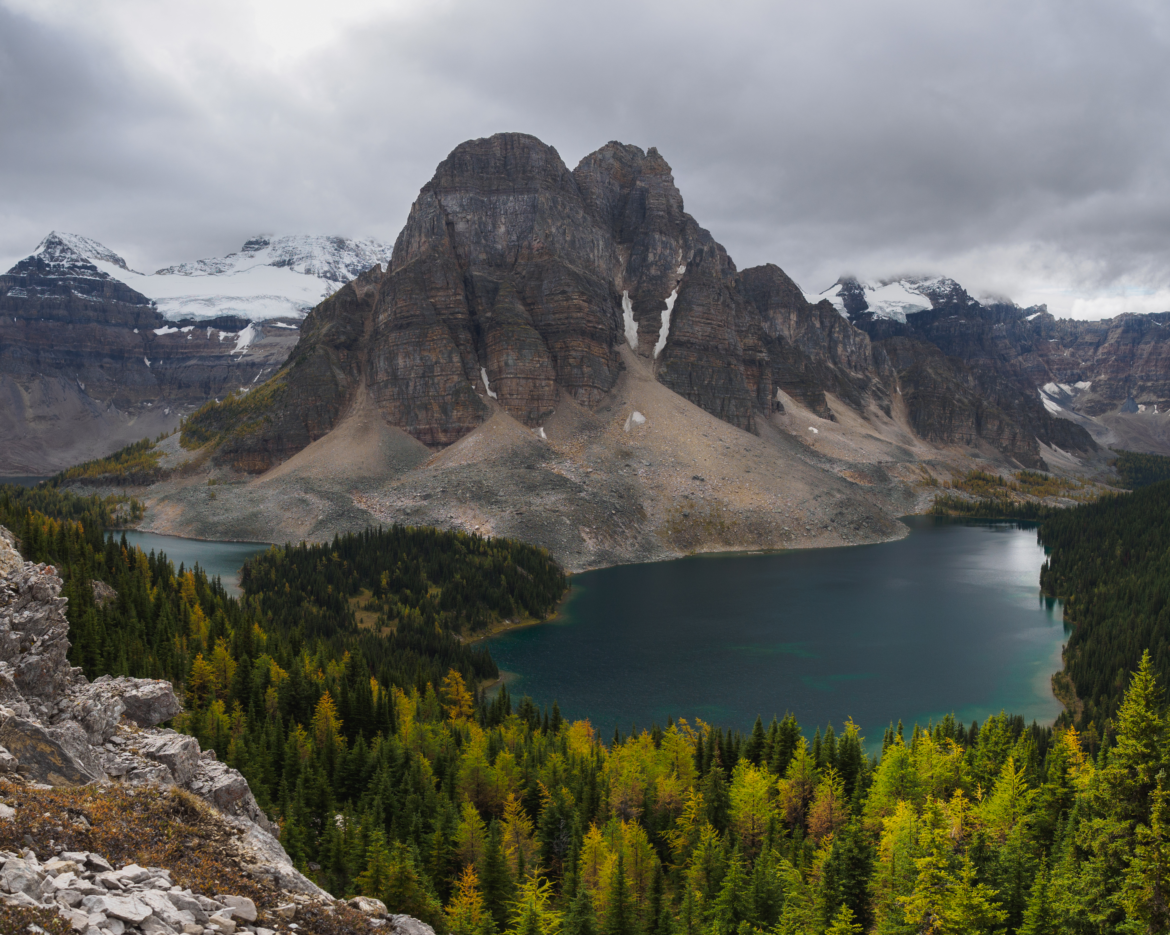 Mountains Forest Lake Landscape Nature View