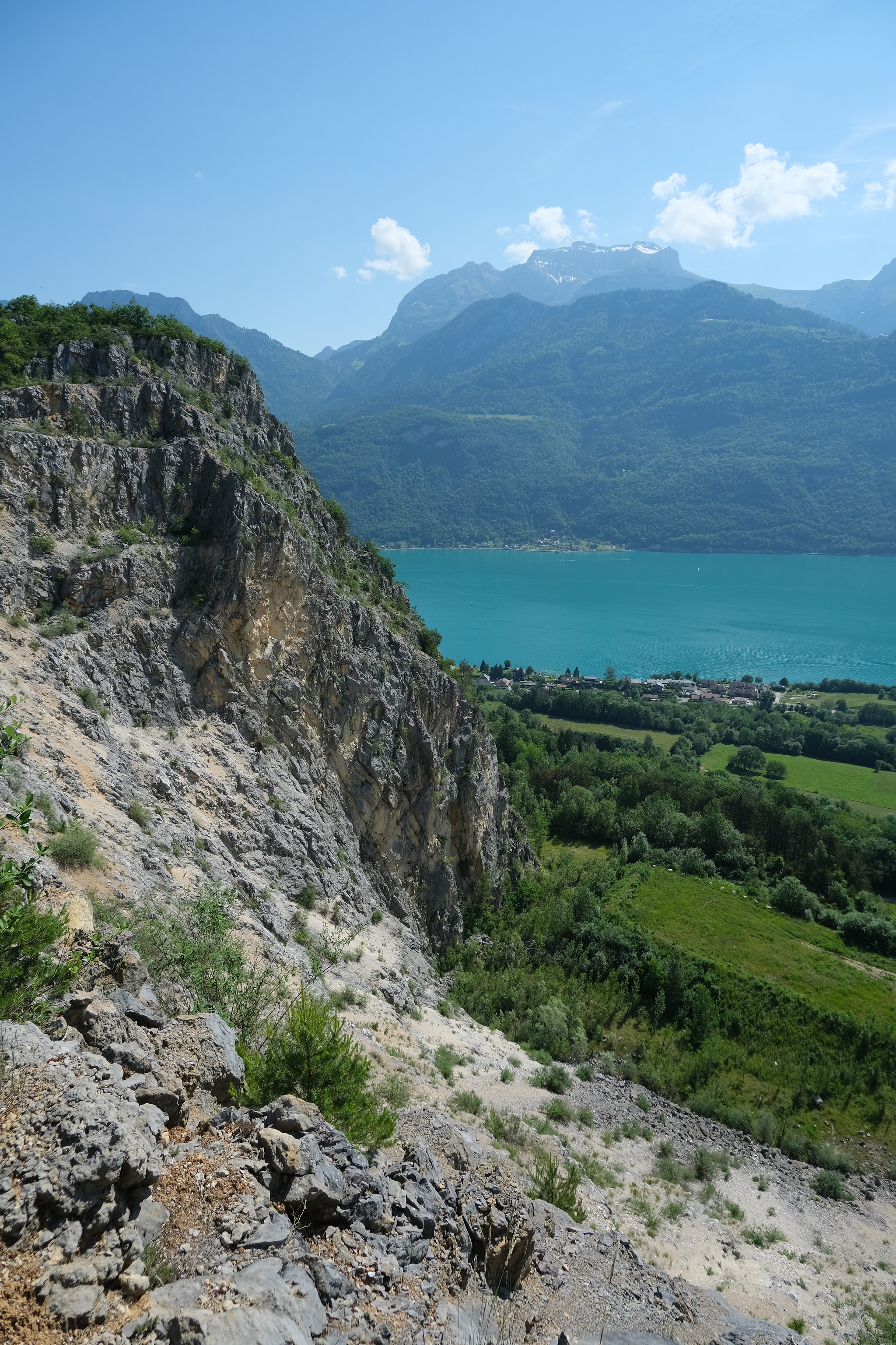 Mountains Lake Clouds Landscape Nature