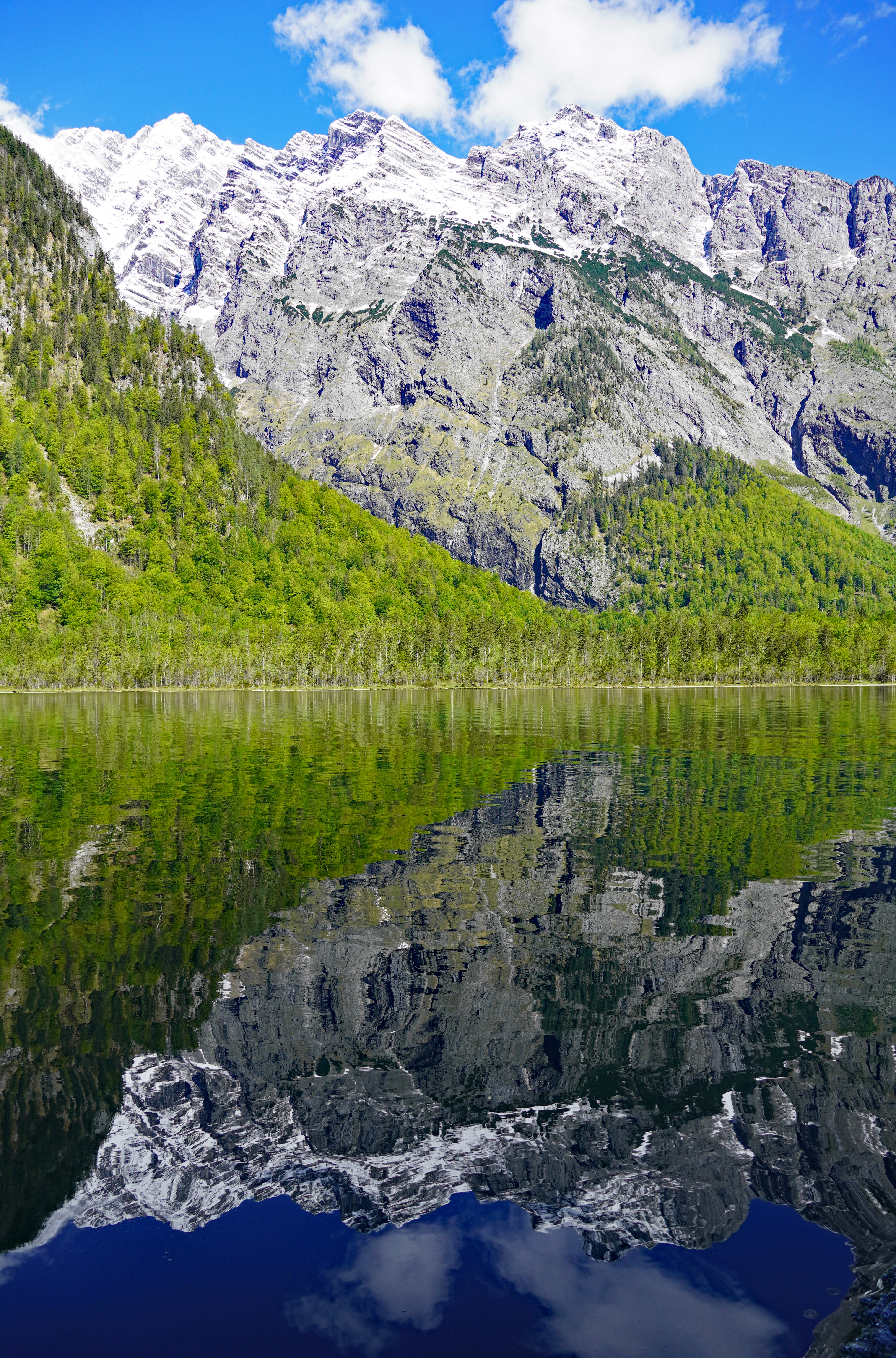 Mountains Lake Reflection Landscape Nature