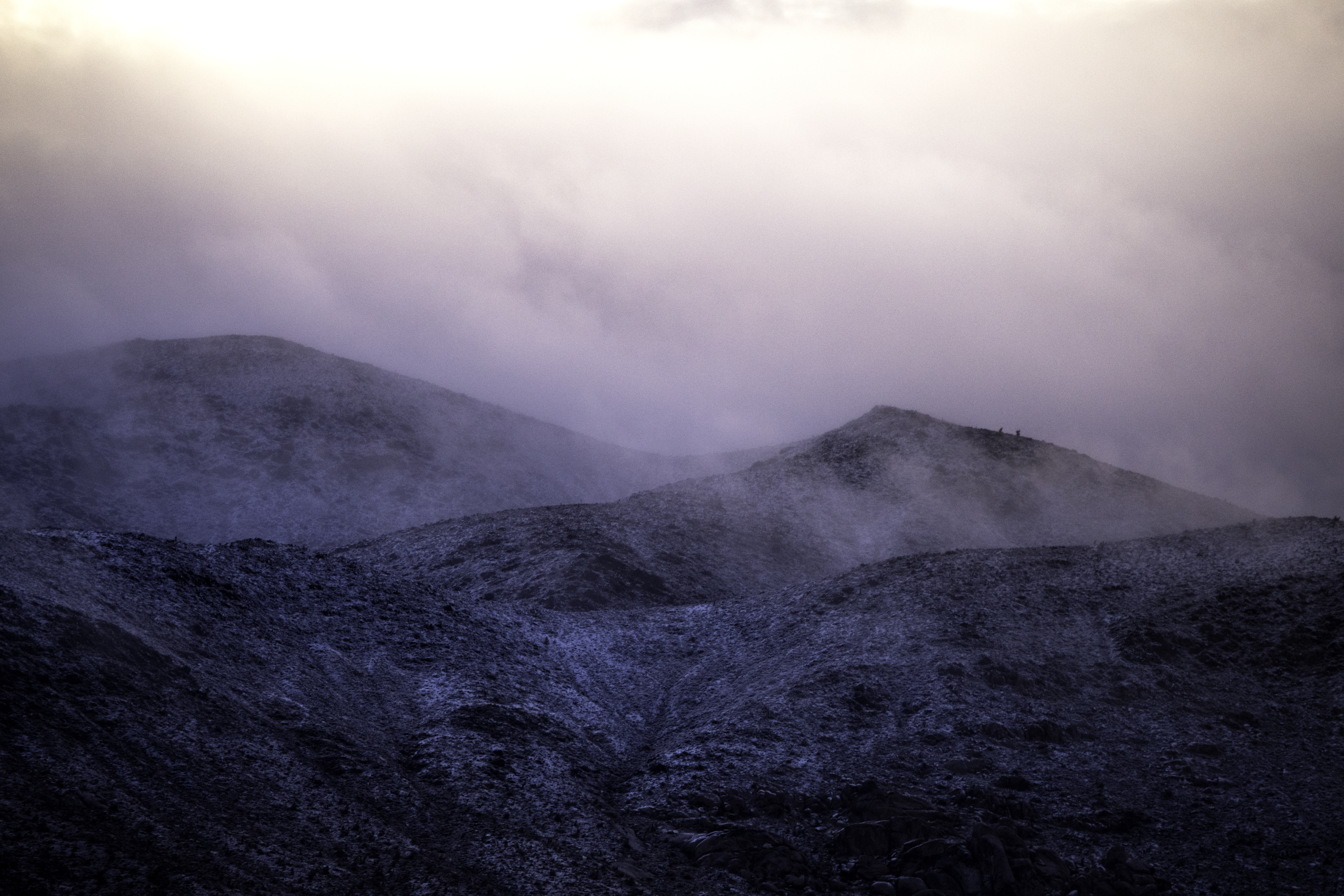 Mountains Relief Fog Nature Landscape