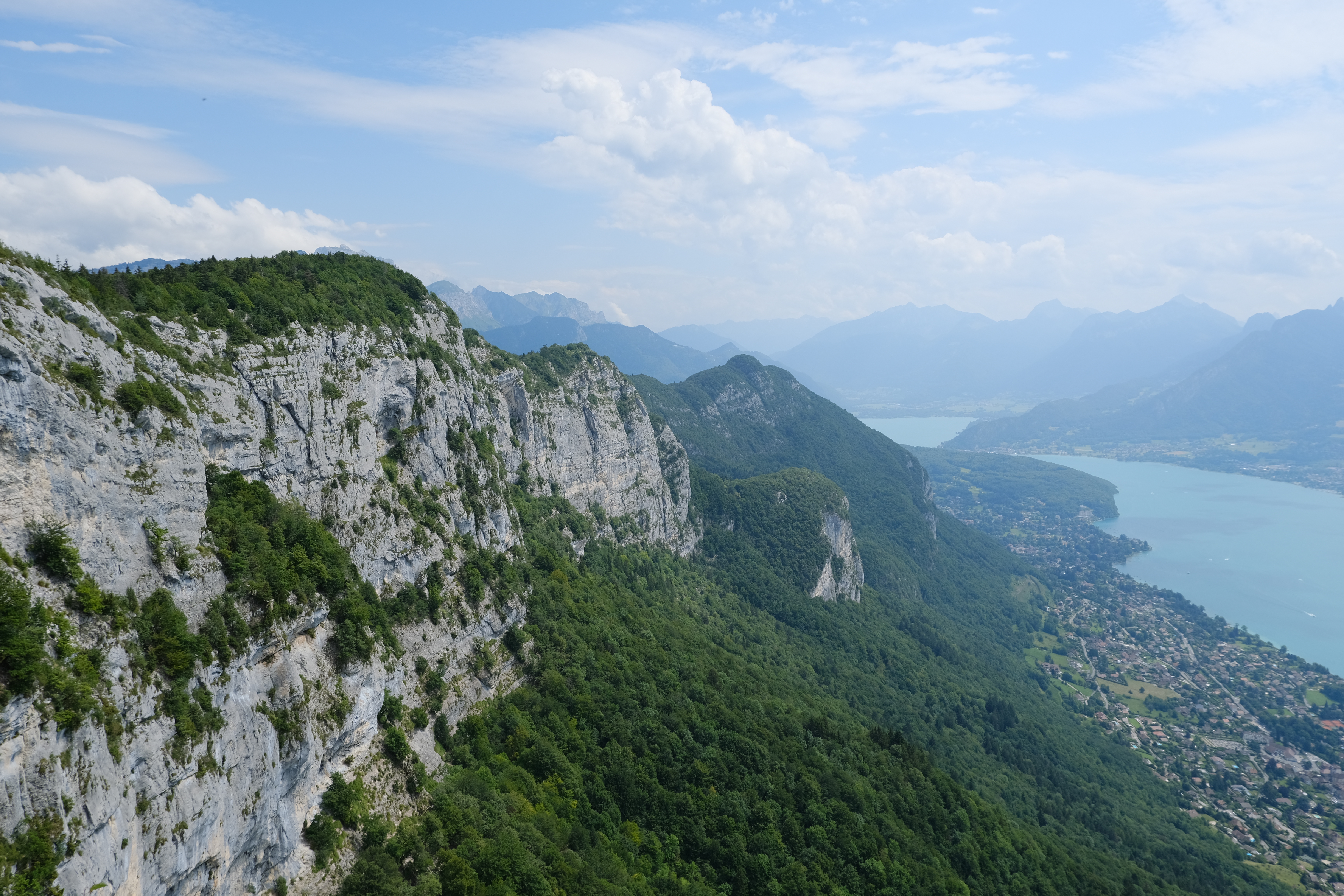 Mountains Trees Clouds Landscape Aerial-view