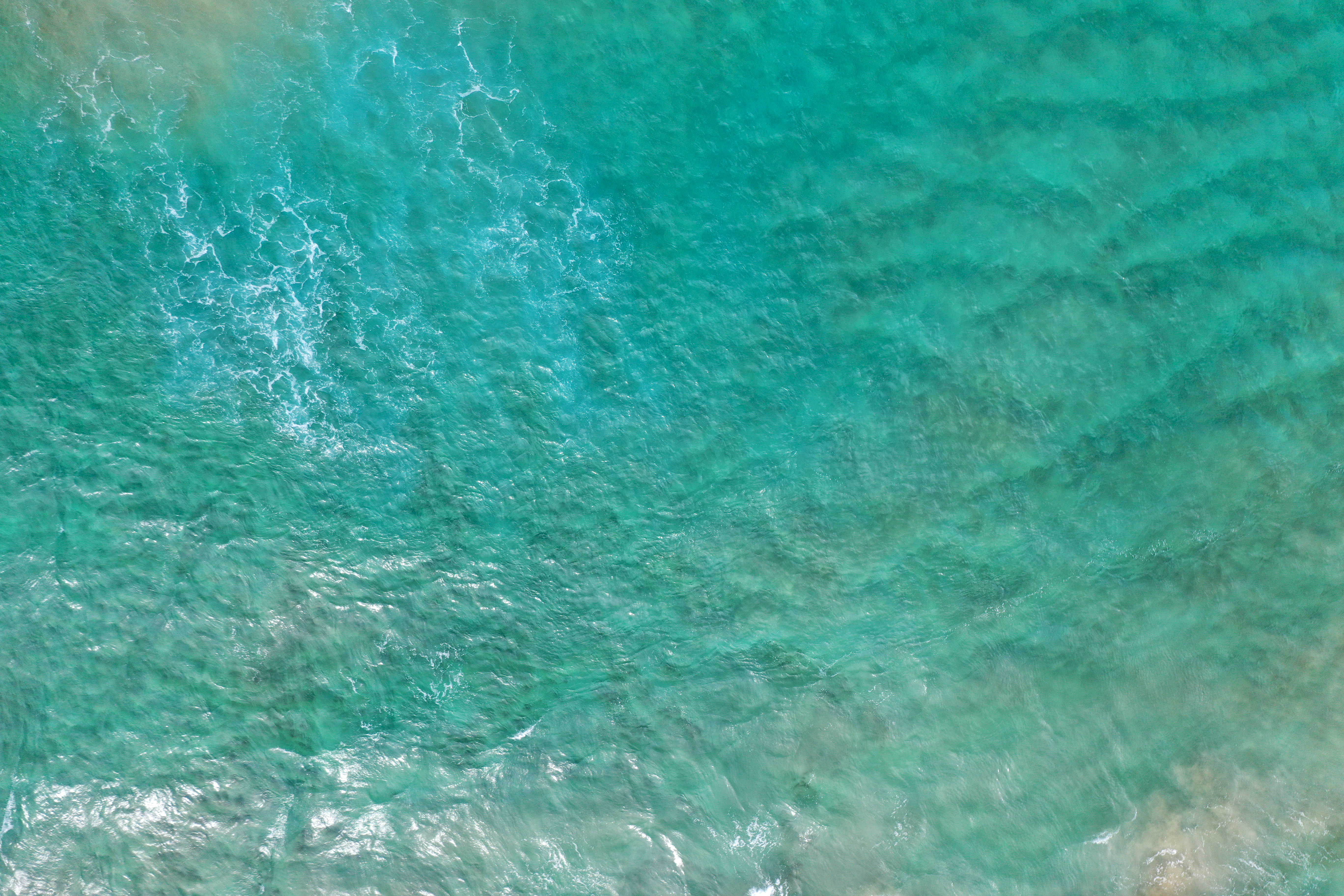 Ocean Waves Blue Aerial-view