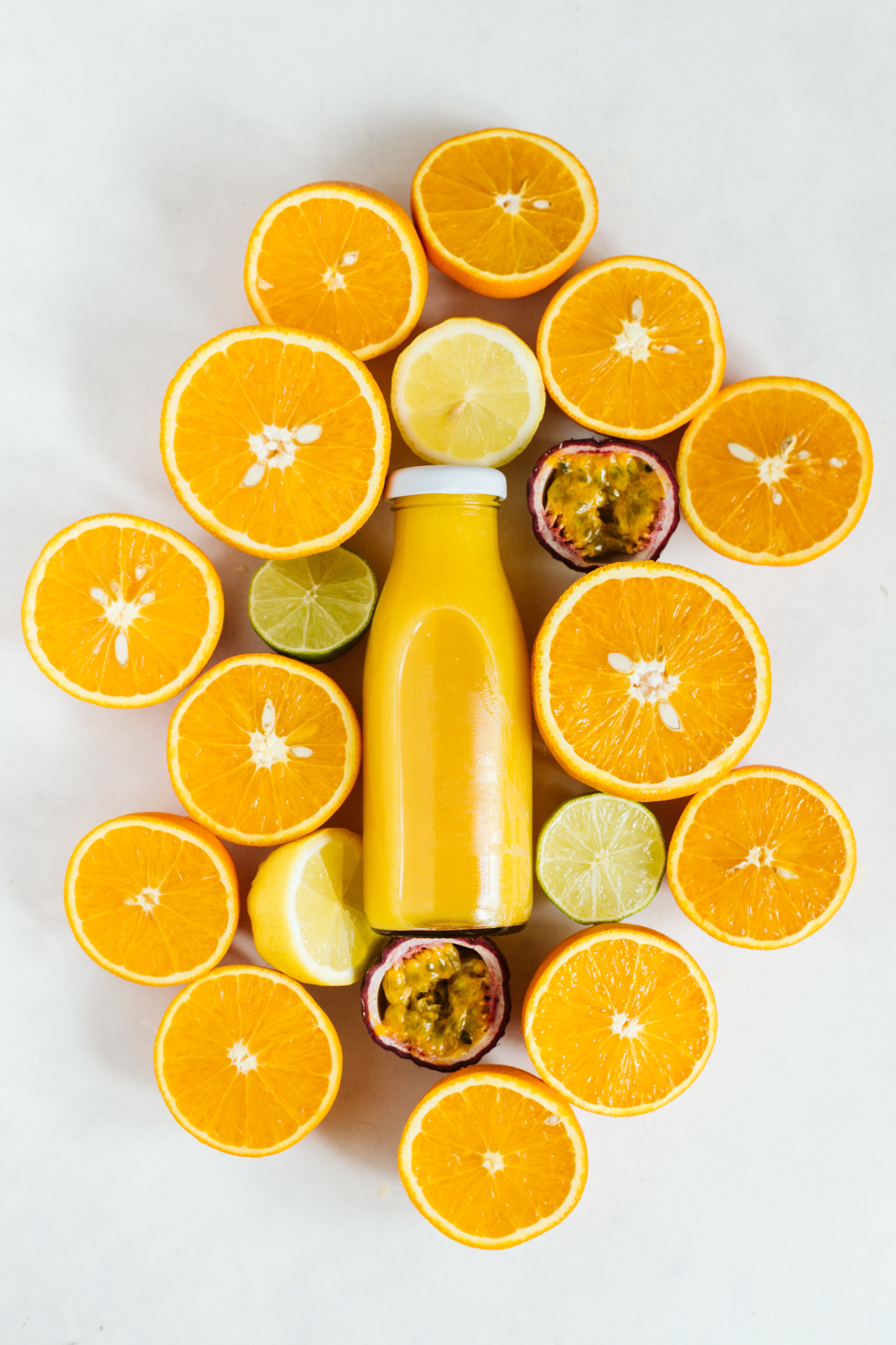 Oranges Fruits Citrus Juice Bright