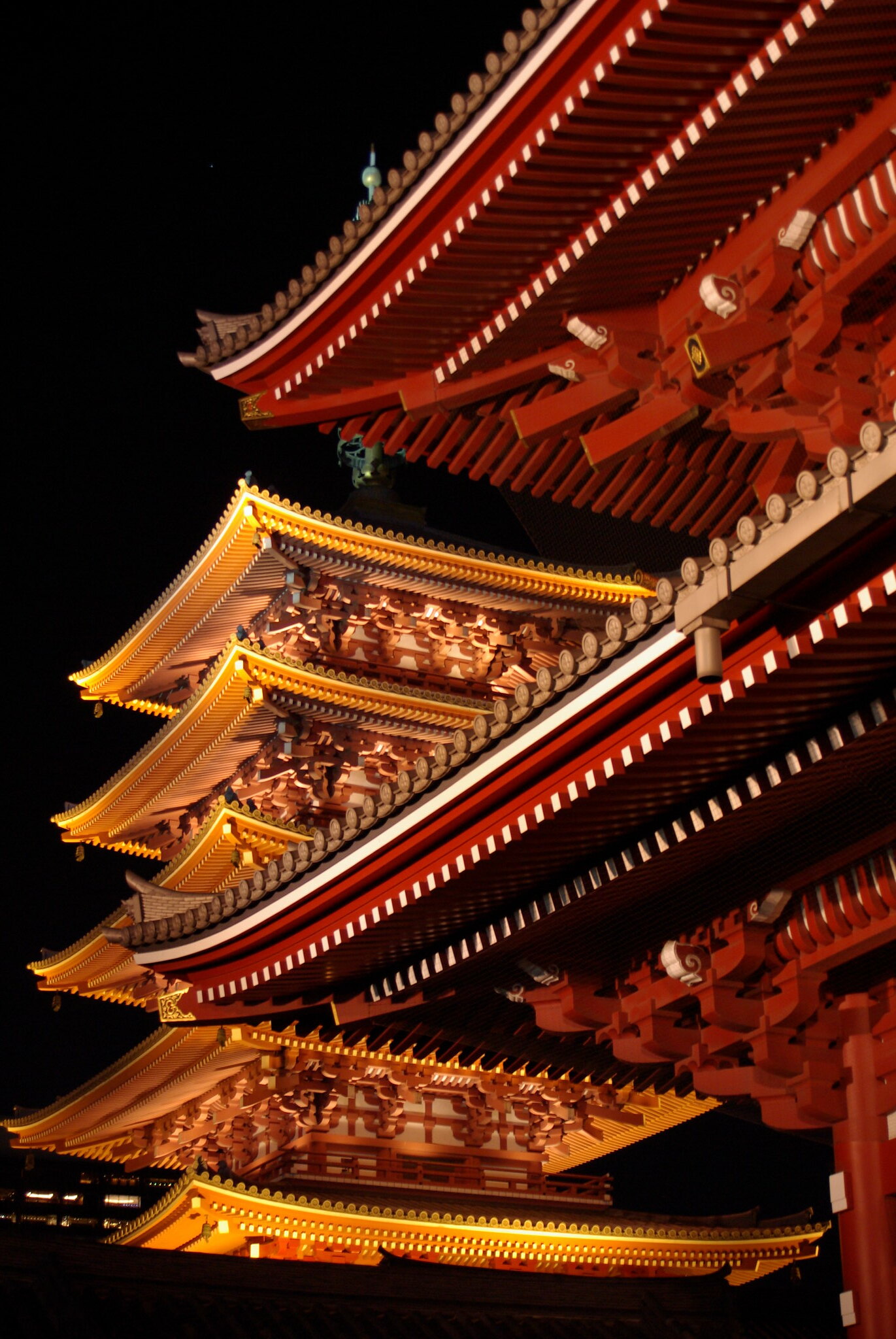 Pagoda Temple Architecture Backlight Dark