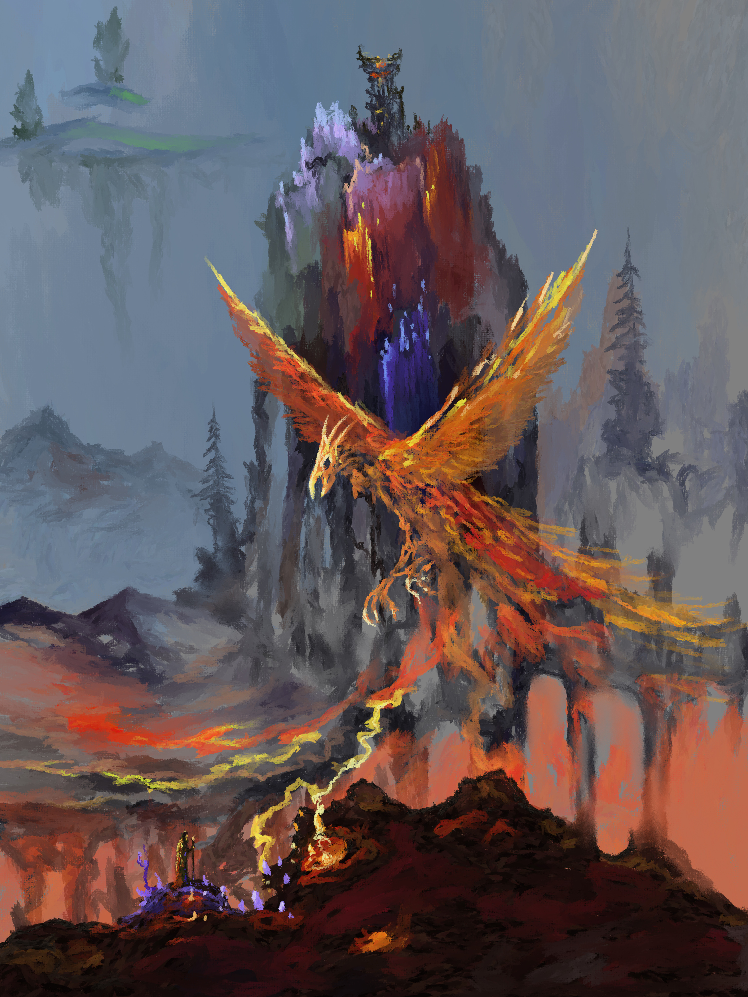 Phoenix Bird Fantasy Art