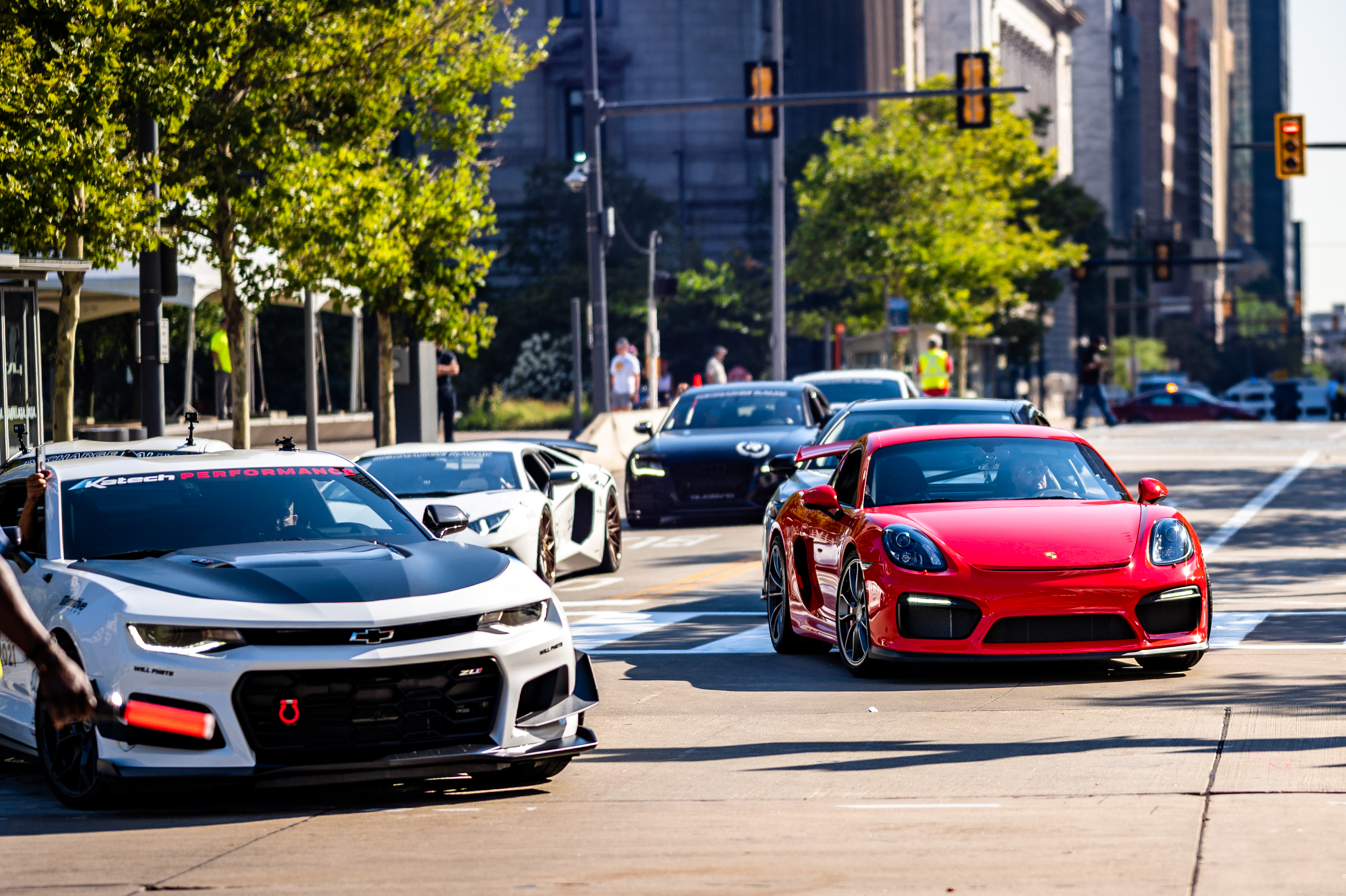 Porsche Car Red Road