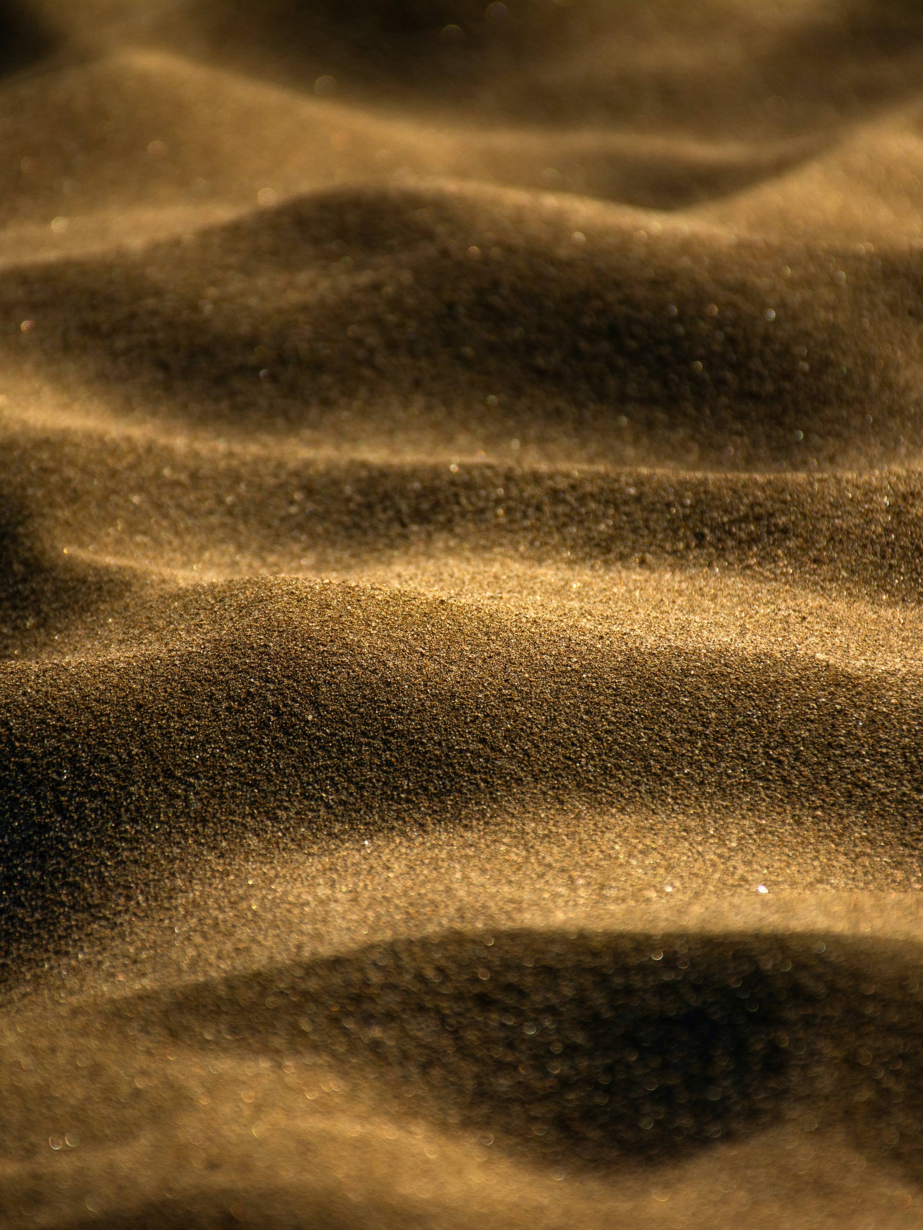 Sand Waves Relief Macro Brown