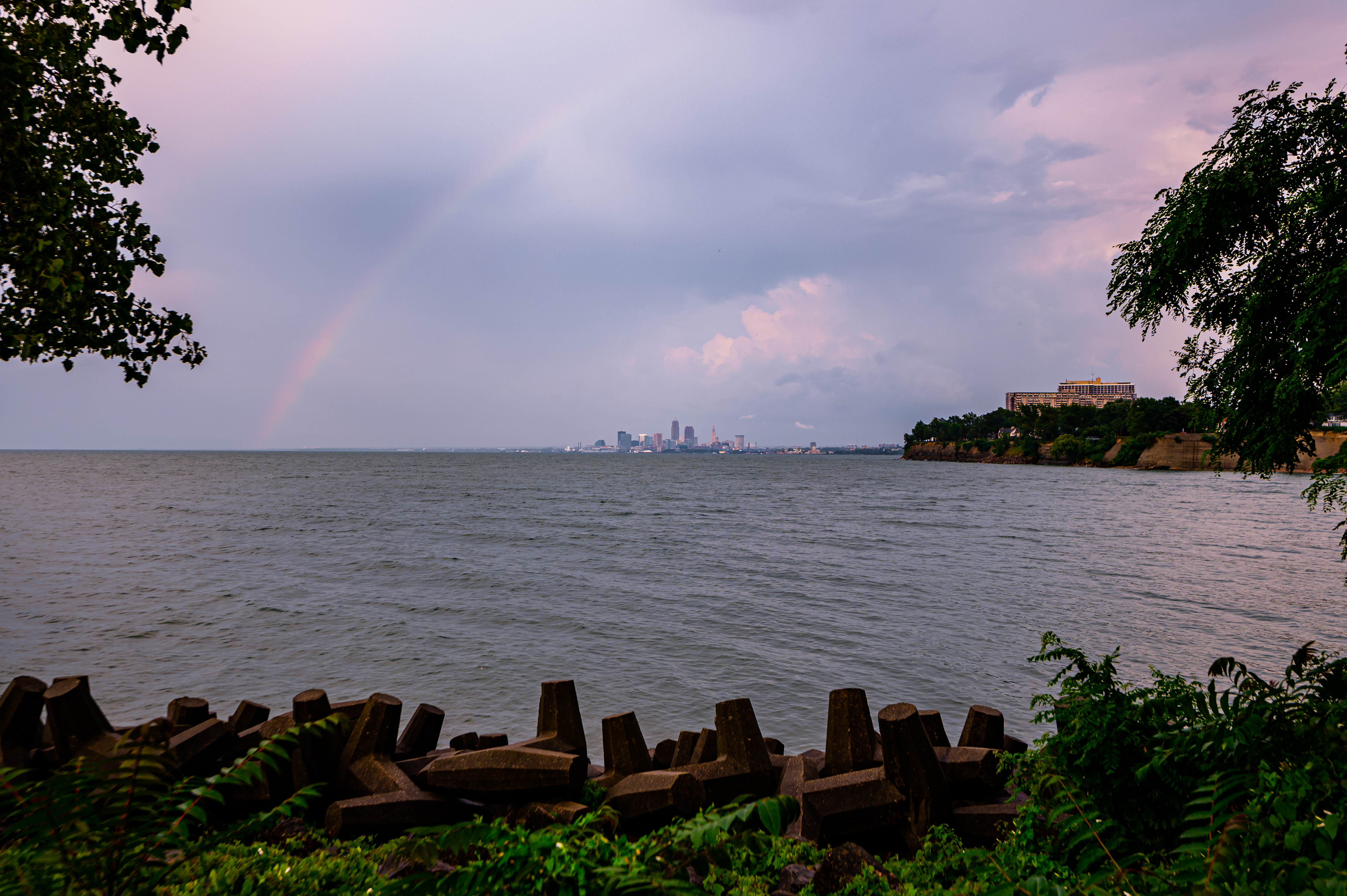 Sea Water Rainbow Horizon Twilight