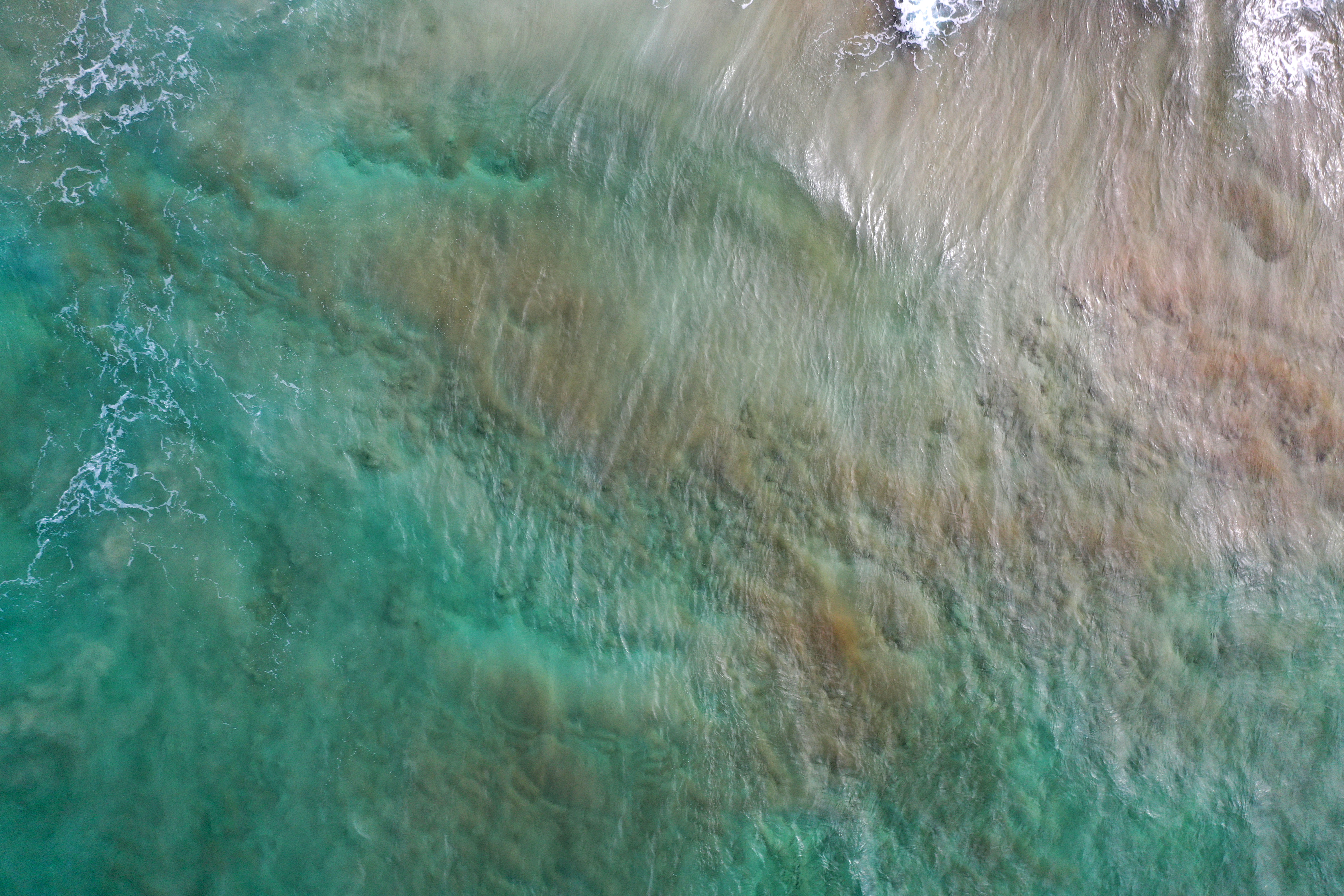 Sea Water Waves Blue Aerial-view
