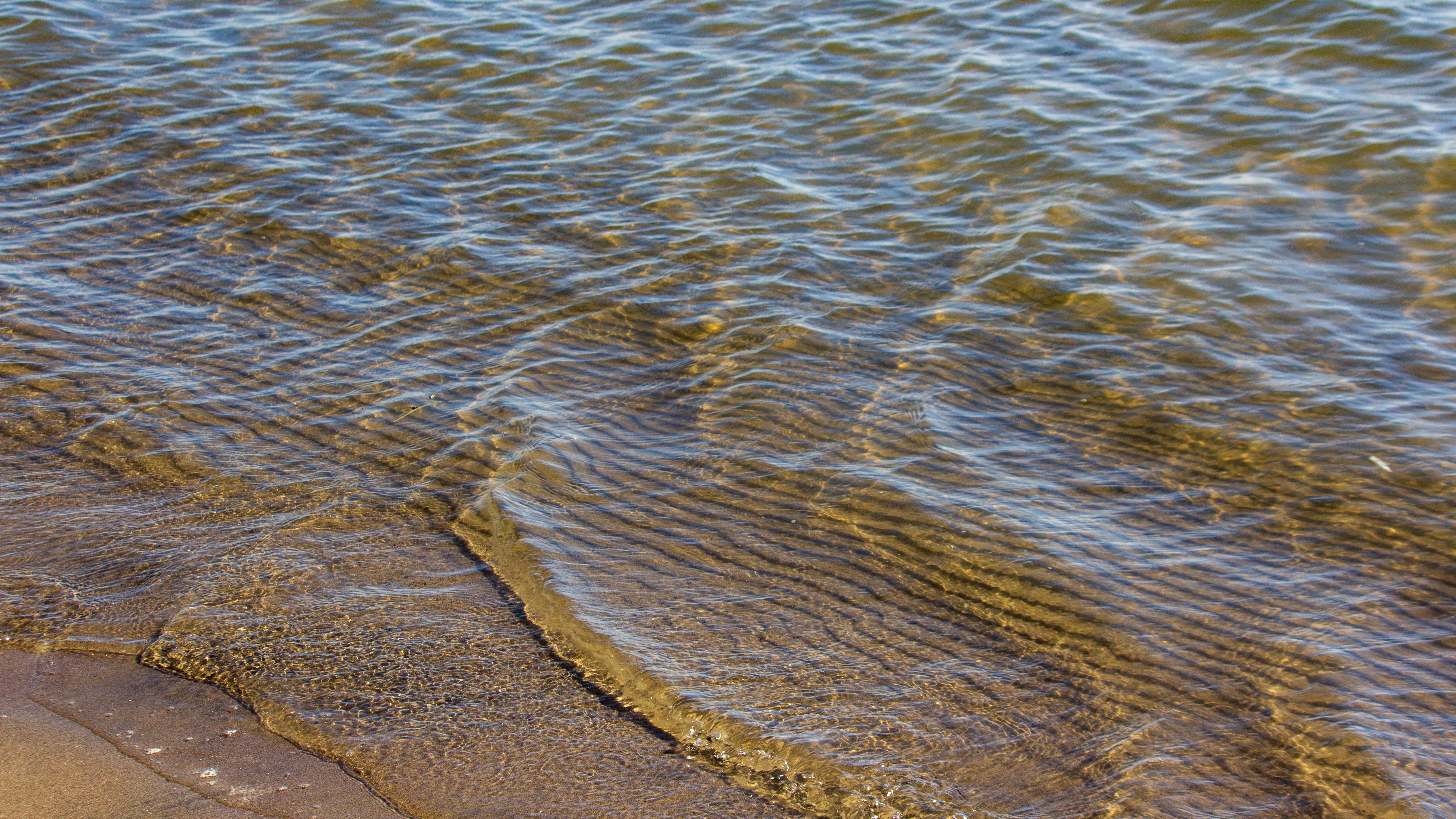 Shore Sand Water Waves