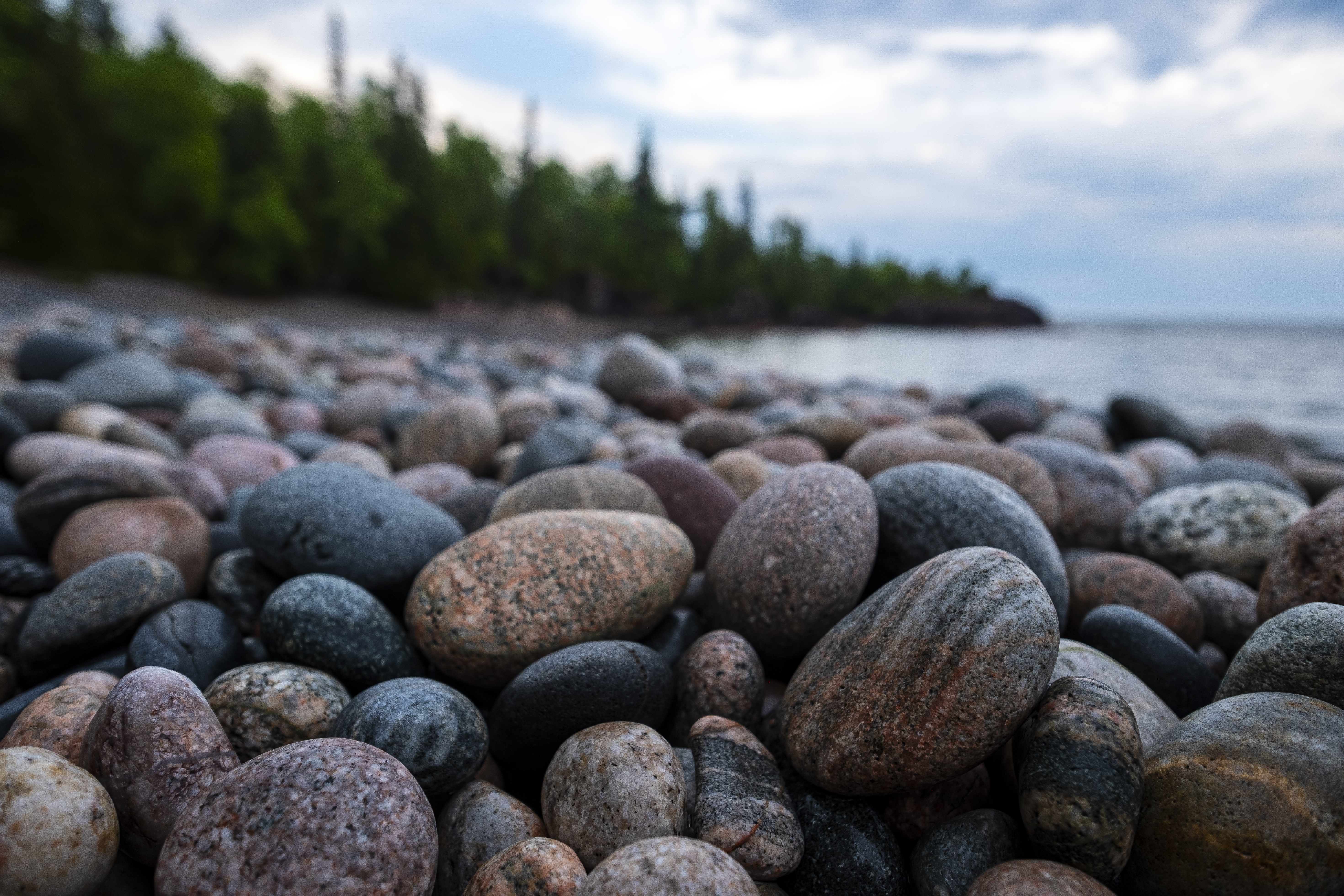 Shore Stones Pebbles Sea Water