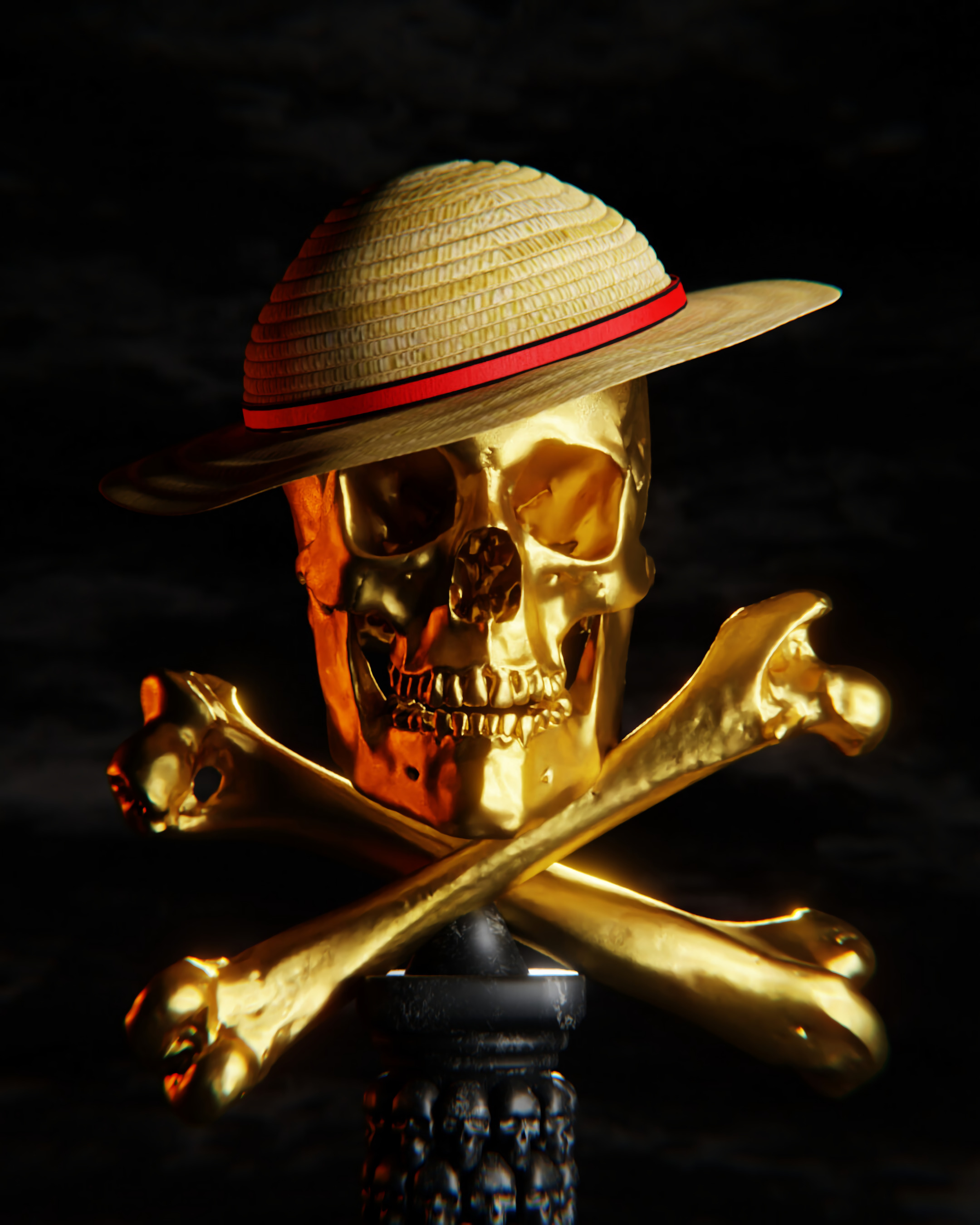 Skull Hat Gold