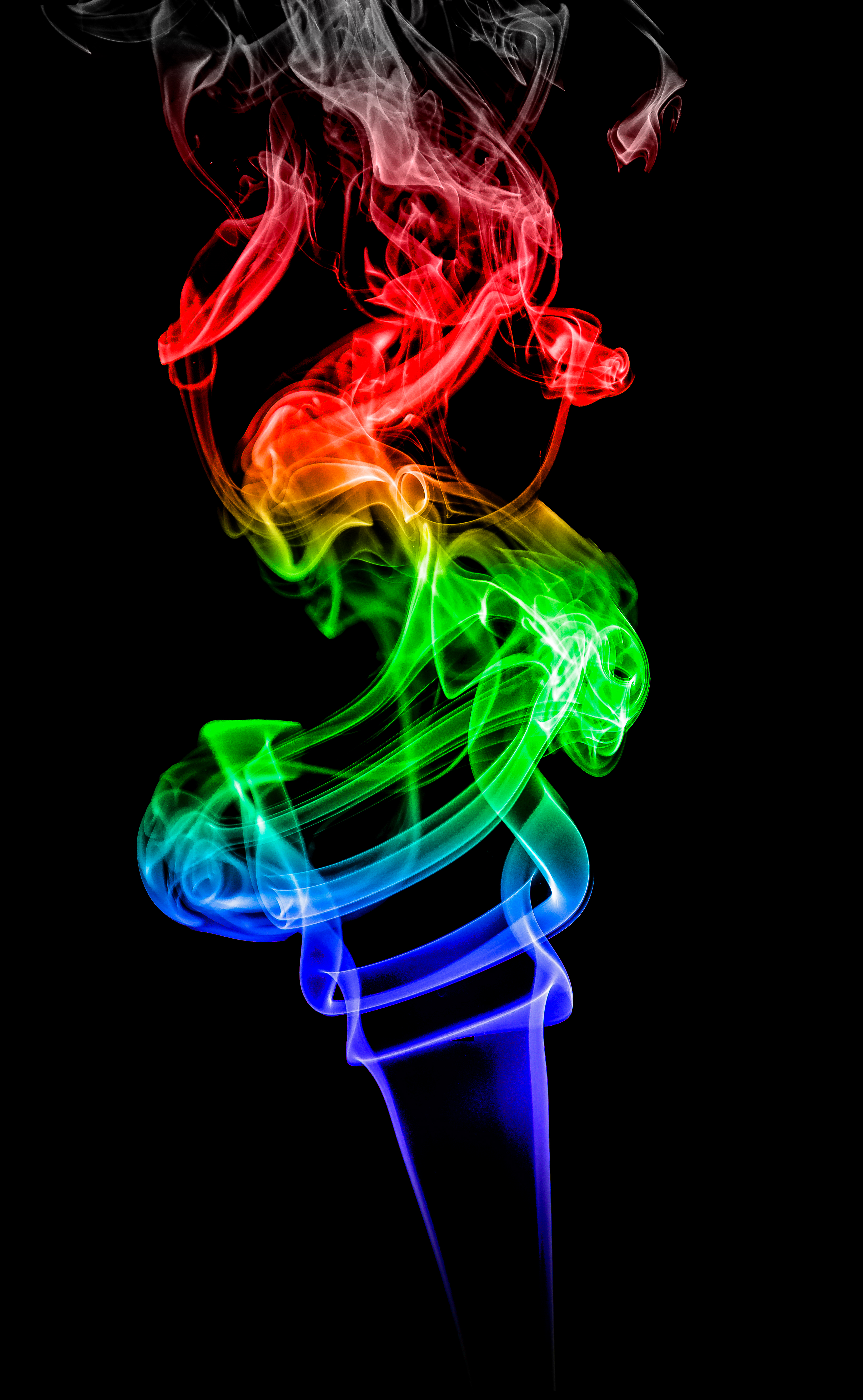 Smoke Backlight Colorful Abstraction