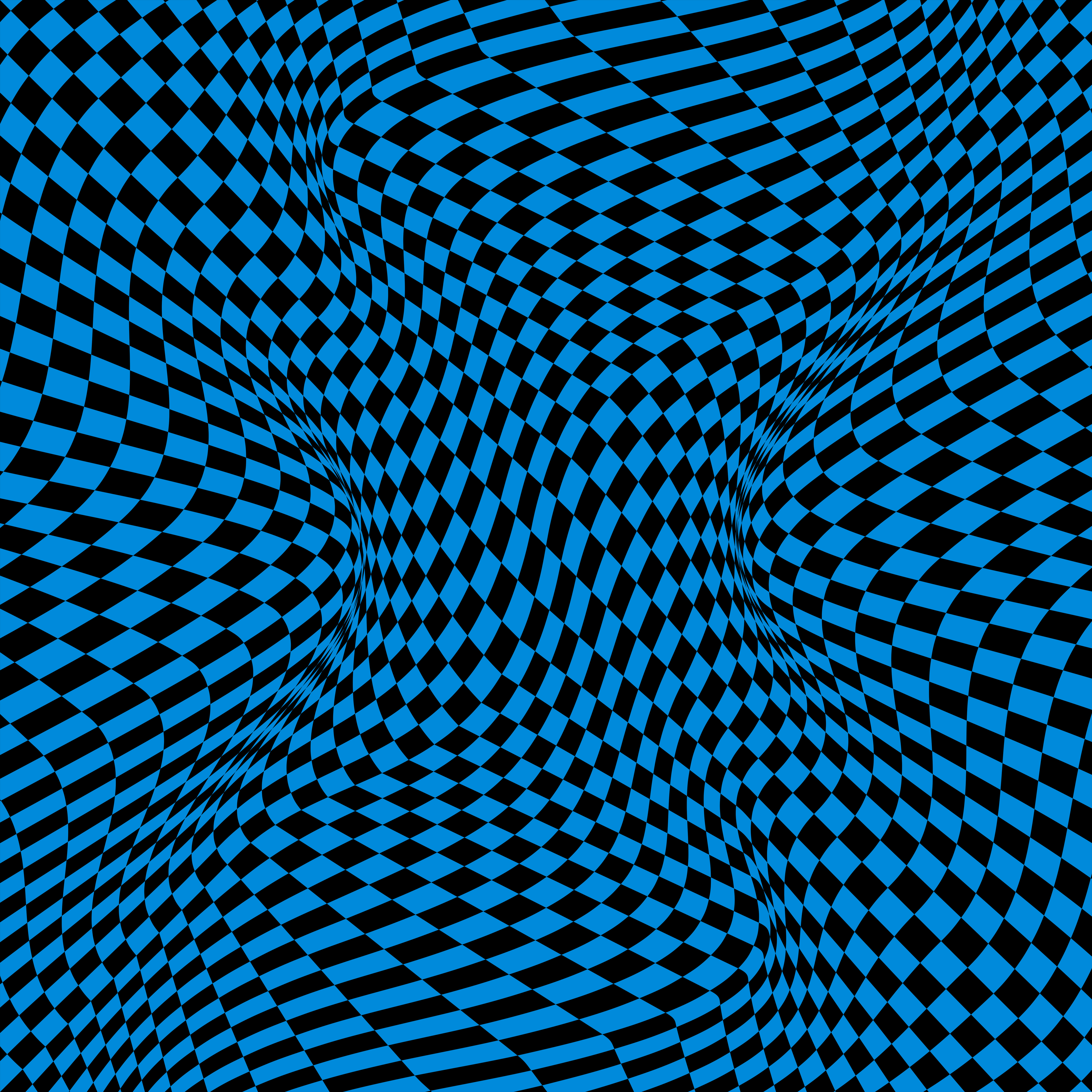 Squares Shapes Distortion Optical-illusion Blue Abstraction