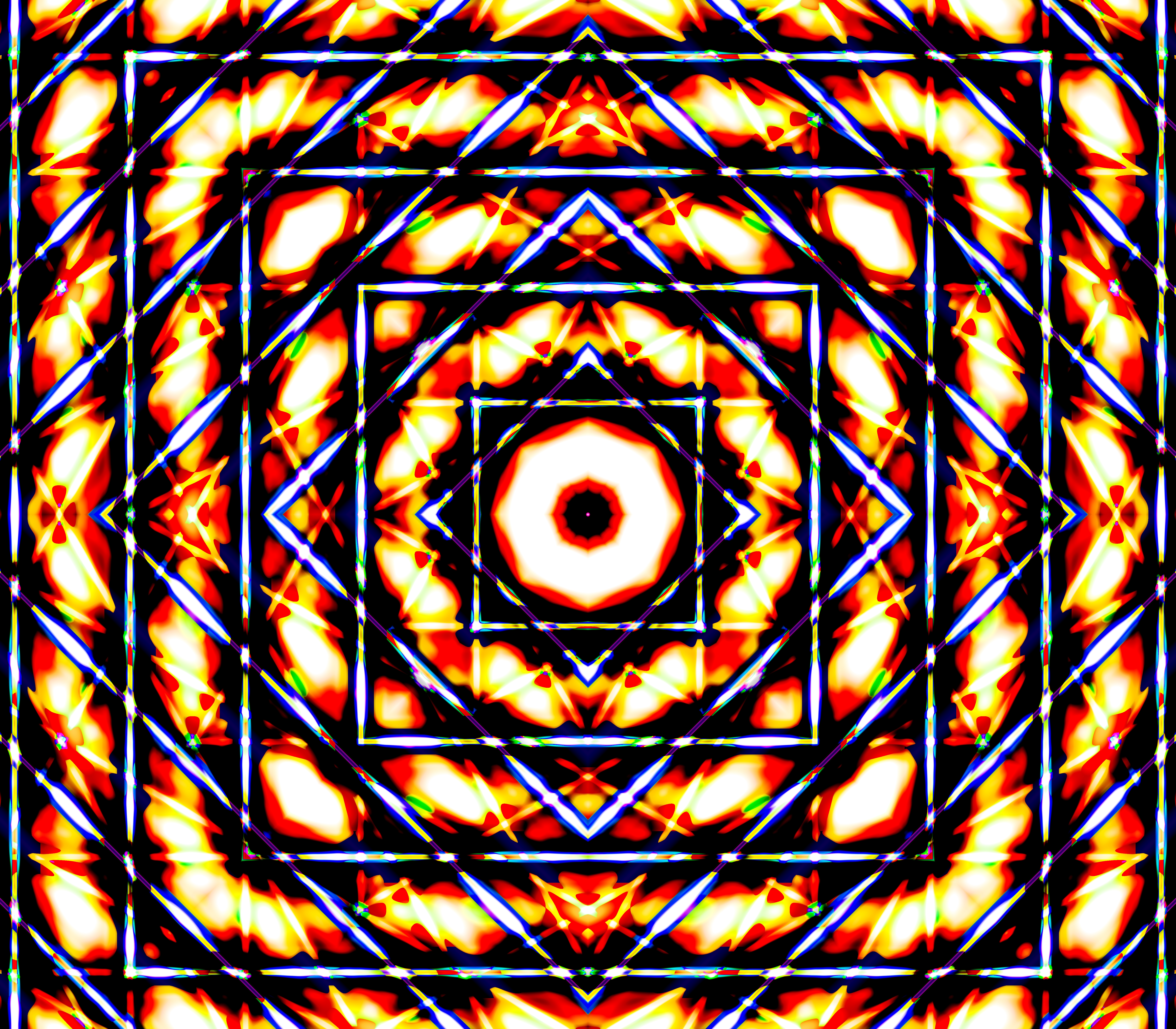 Squares Shapes Fractal Abstraction