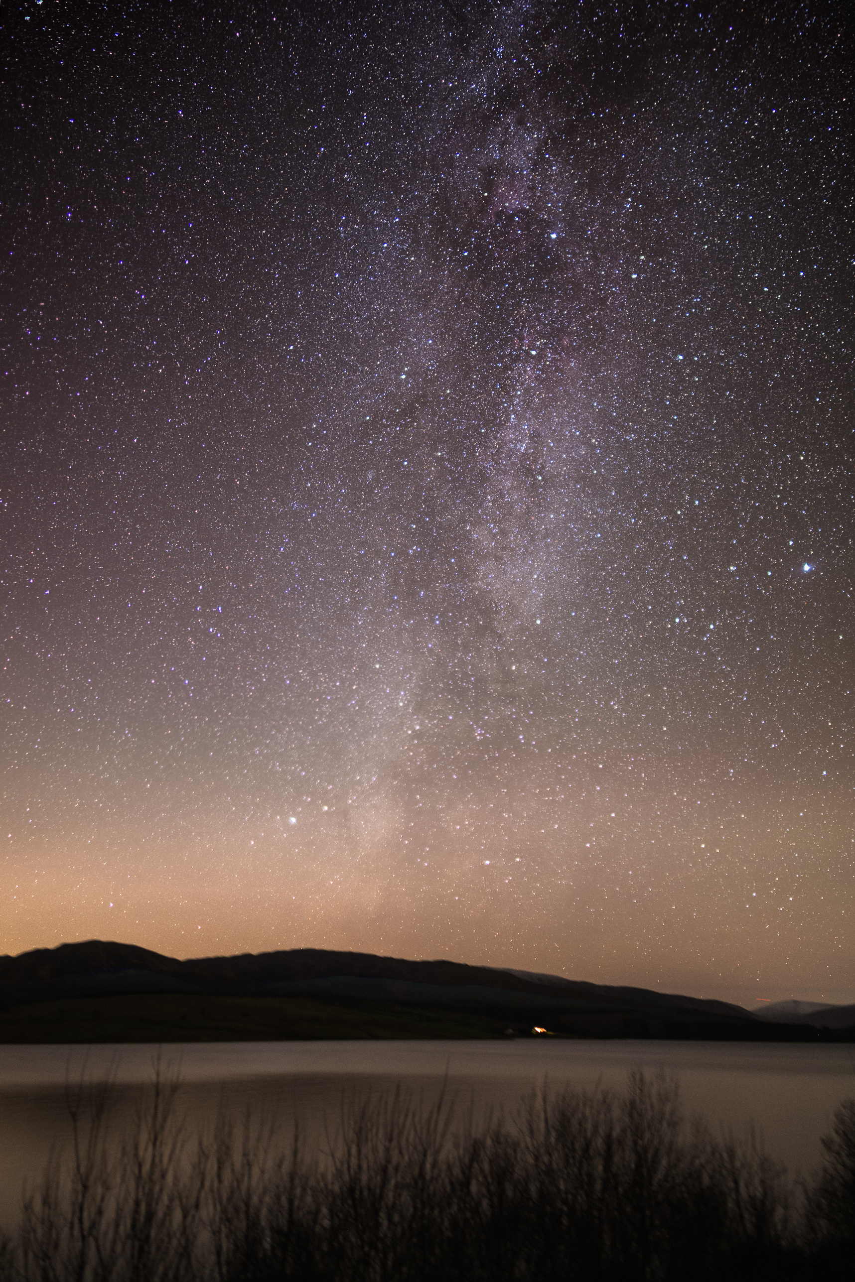 Stars Sky Night Landscape Dark