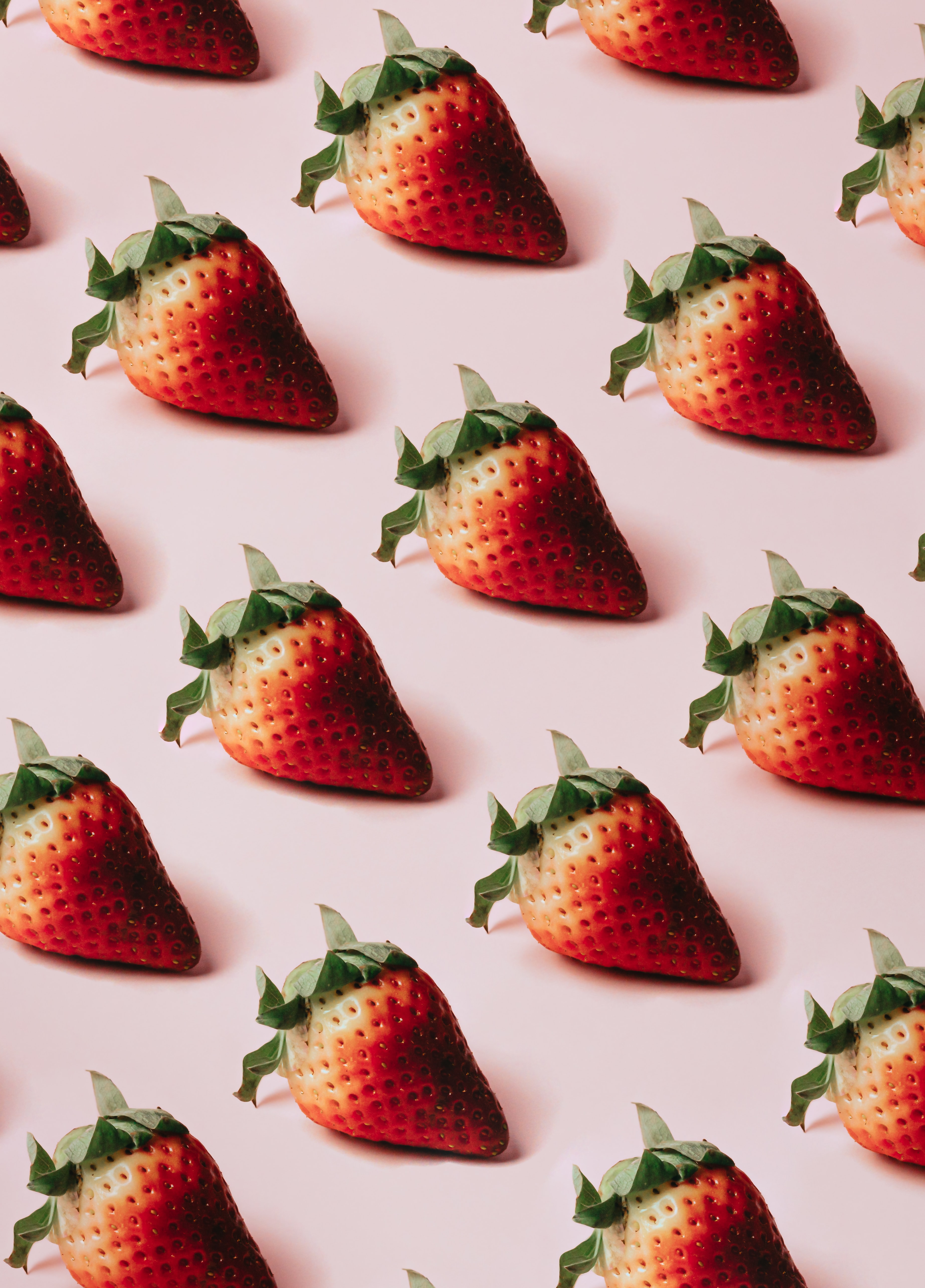 Strawberry Berries Red Ripe Pattern