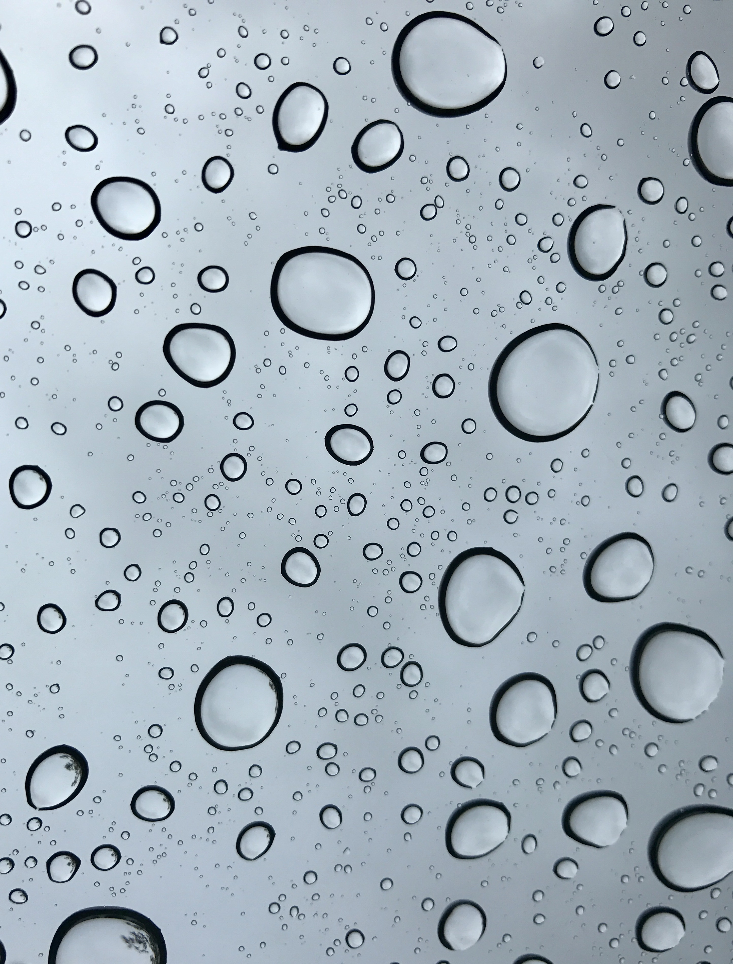 Surface Drops Macro Gray