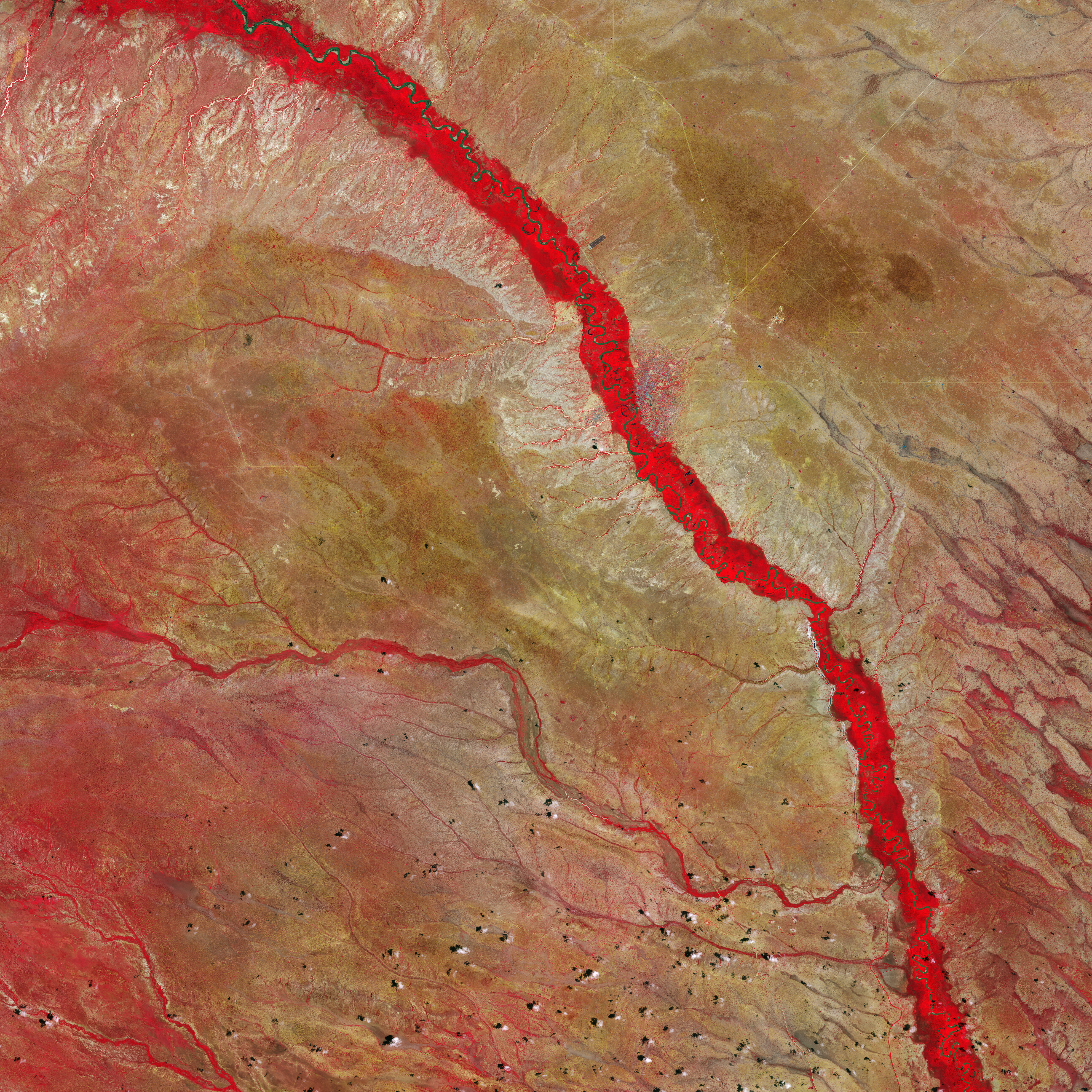 Tana-river River Kenya Earth Planet View-from-space