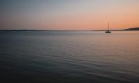 Boat Sail Sea Horizon Twilight