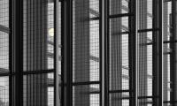 Building Architecture Glass Mesh Black-and-white