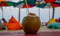 Coconut Nut Straw Drink