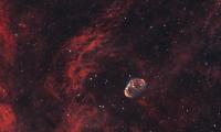 Crescent-nebula Nebula Stars Glow Space