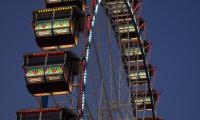 Ferris-wheel Booths Attraction Lights Twilight