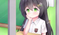 Girl Schoolgirl Study Anime