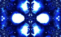 Kaleidoscope Fractal Abstraction Blue
