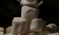 Marshmallows Sweets Snowman Funny