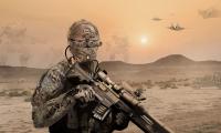 Military Soldier Mask Rifle Desert
