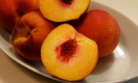 Peaches Fruit Slice Ripe Juicy