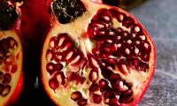 Pomegranate Fruit Wedge Ripe