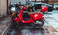 Scooter Red Parking
