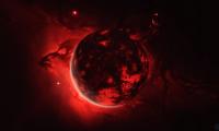 Sphere Ball Glow Red Dark